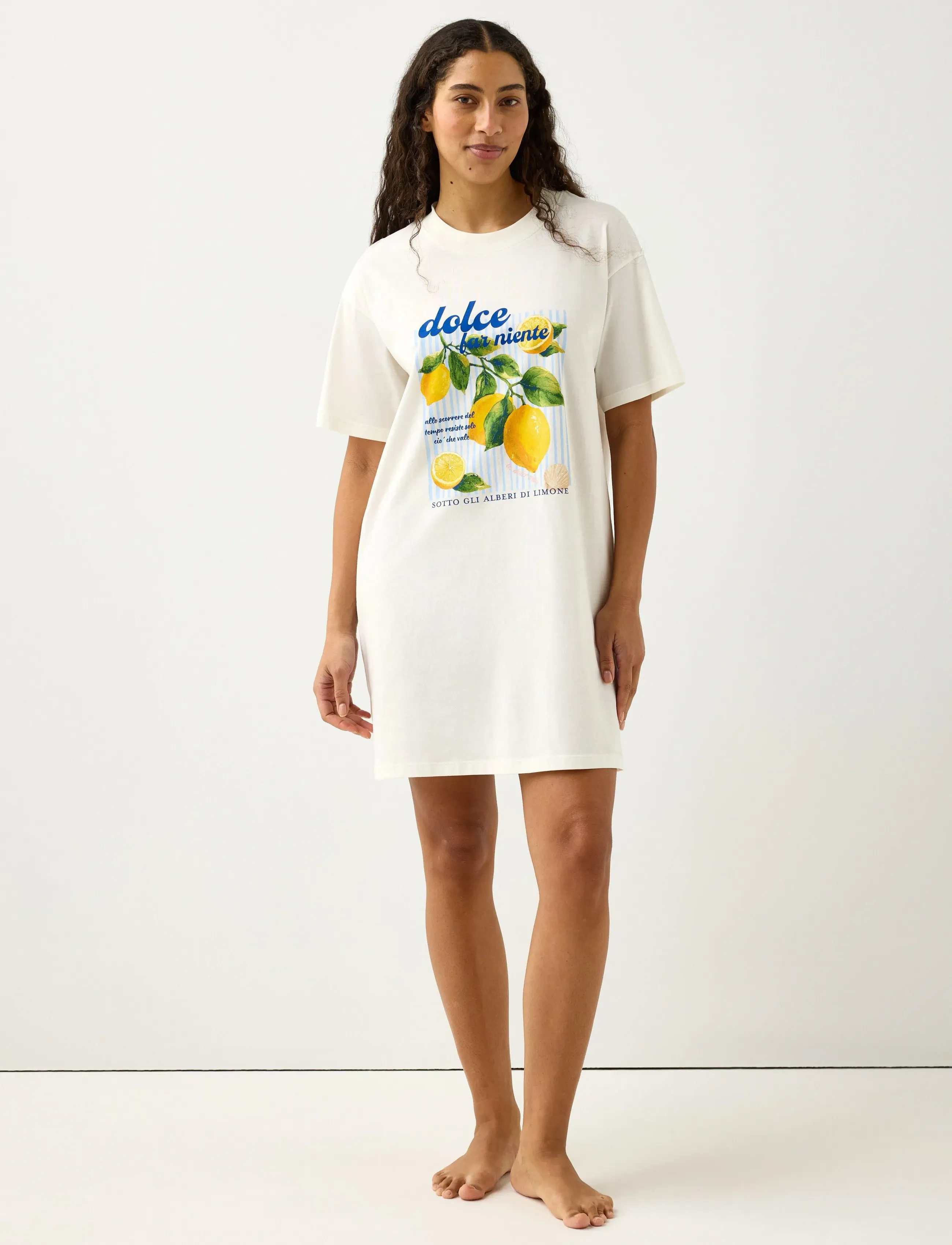Lindex Nightdress, XS, Yellow, Nat- Og Loungewear > Natkjoler, Dame