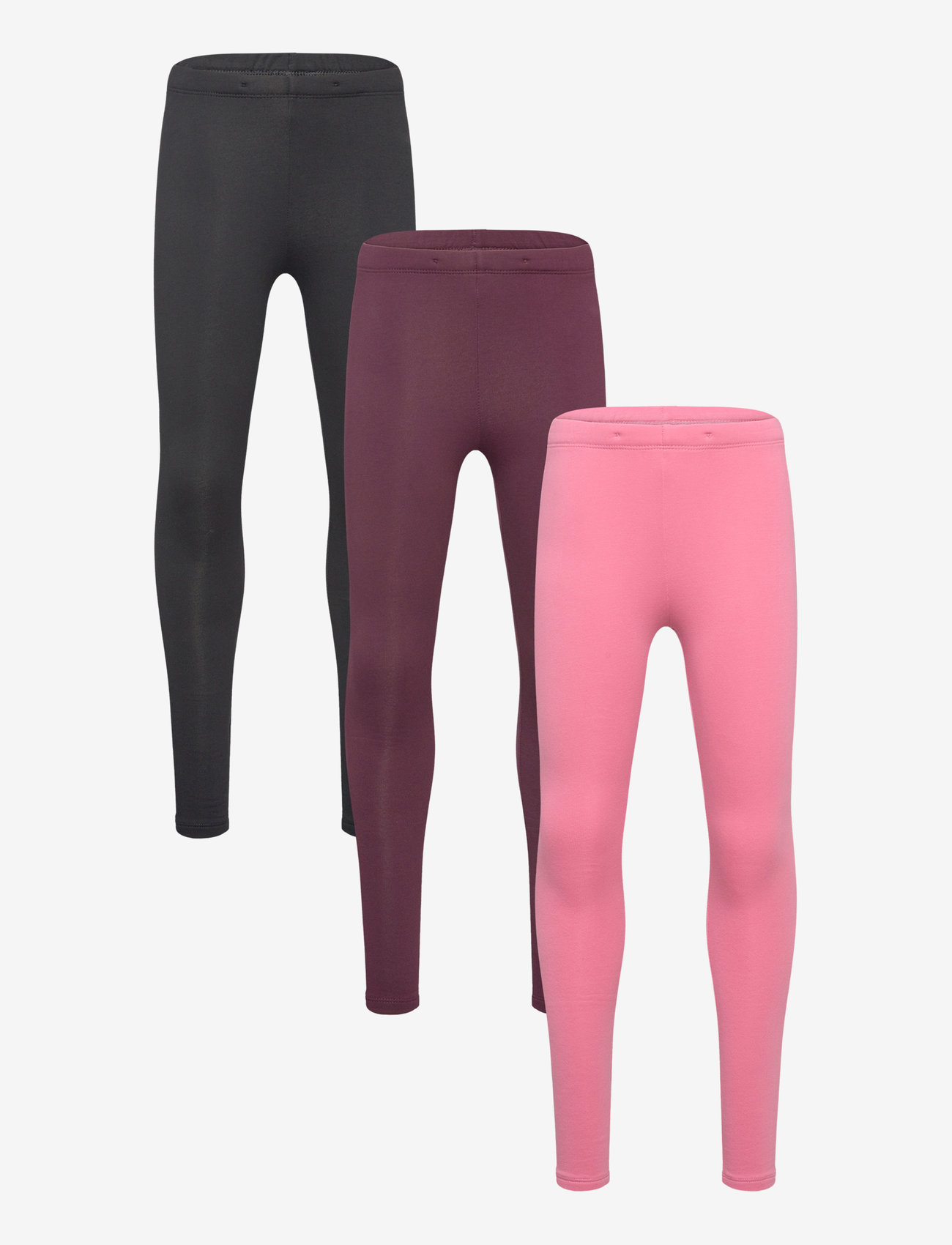 Lindex - Leggings solid br inside 3 pa - pink - 0