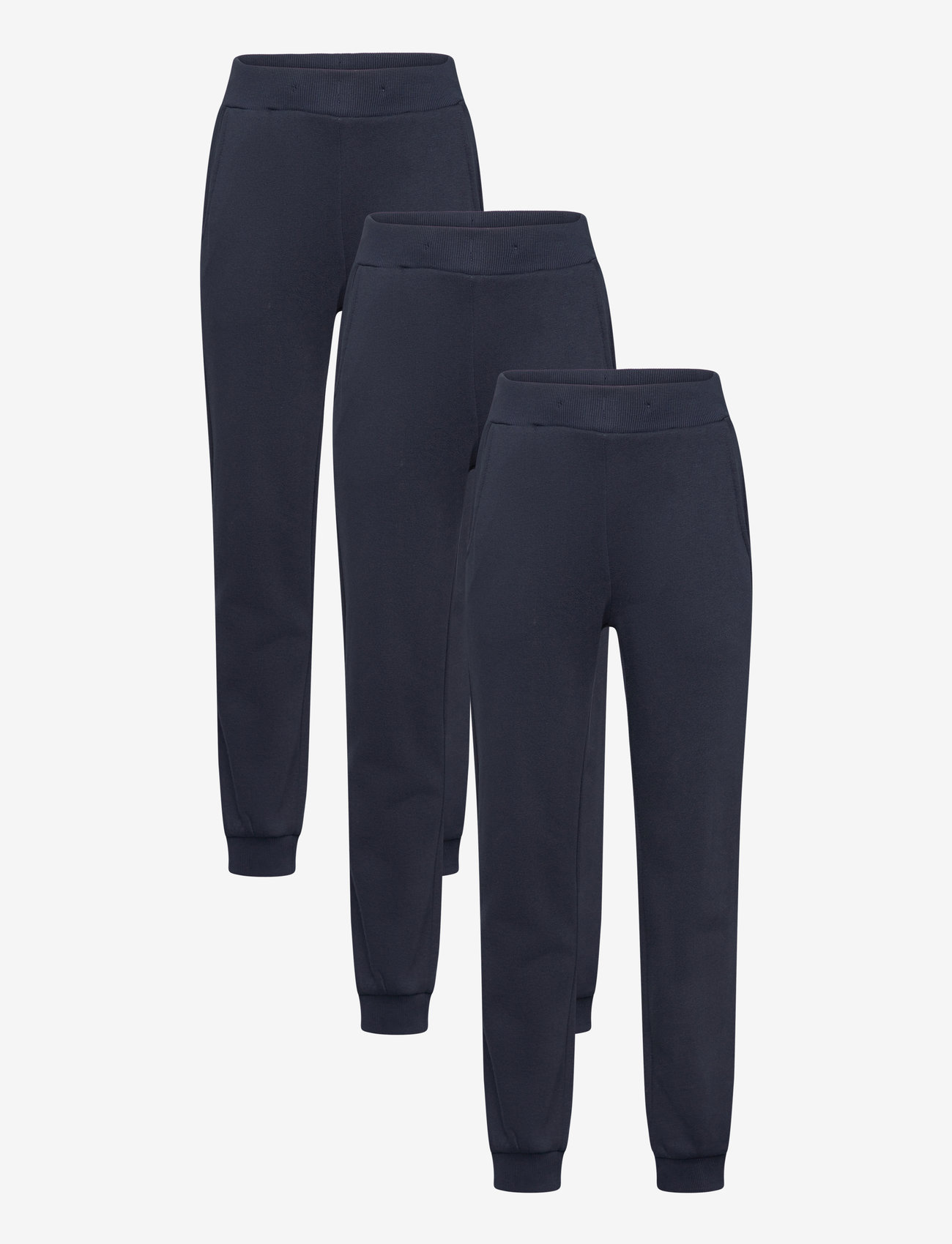 Lindex - Trousers basic solid 3 pack - herbstliche kleidung - dark navy - 0