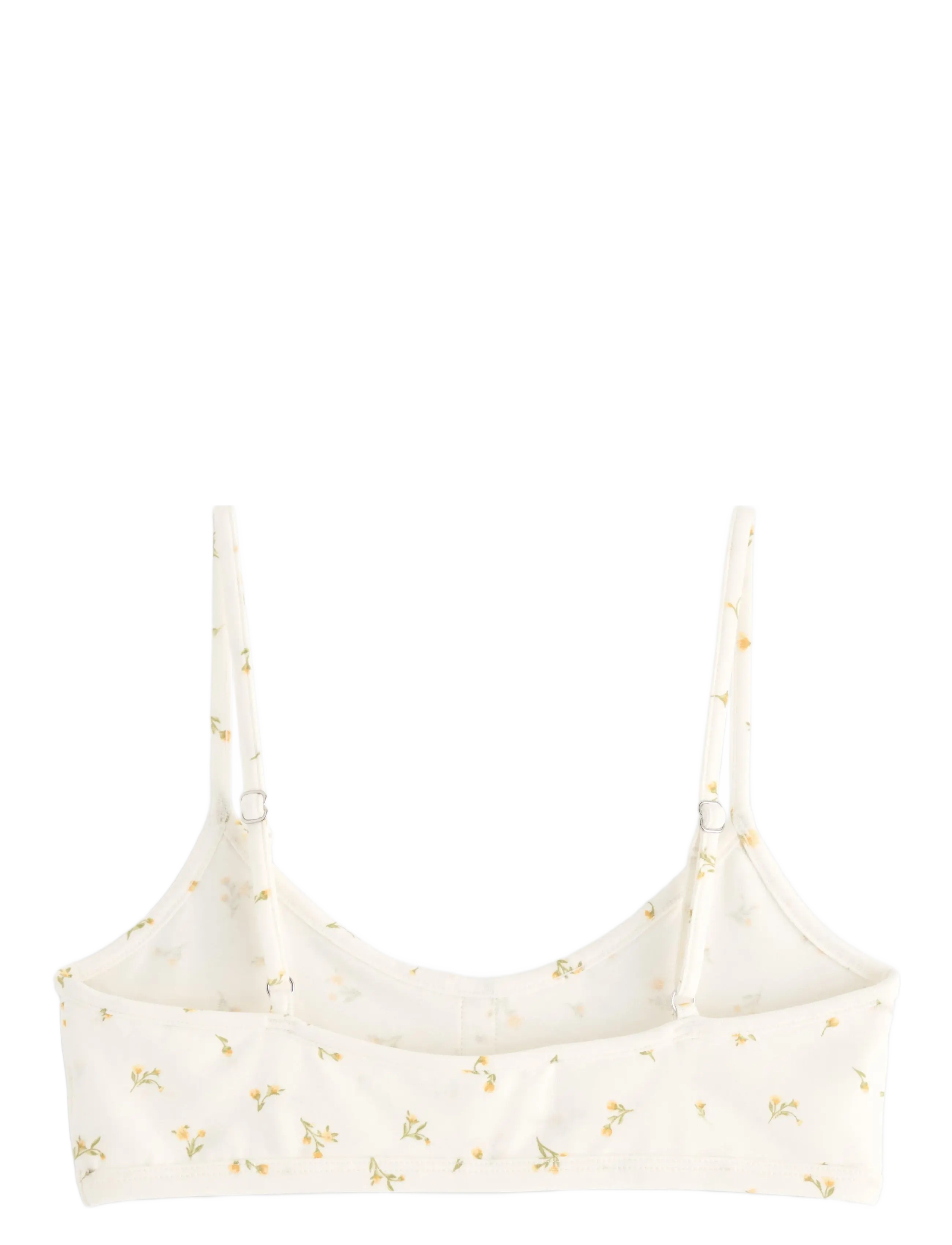 Lindex - Bra Novent Soft top cotton - light dusty yellow - 1