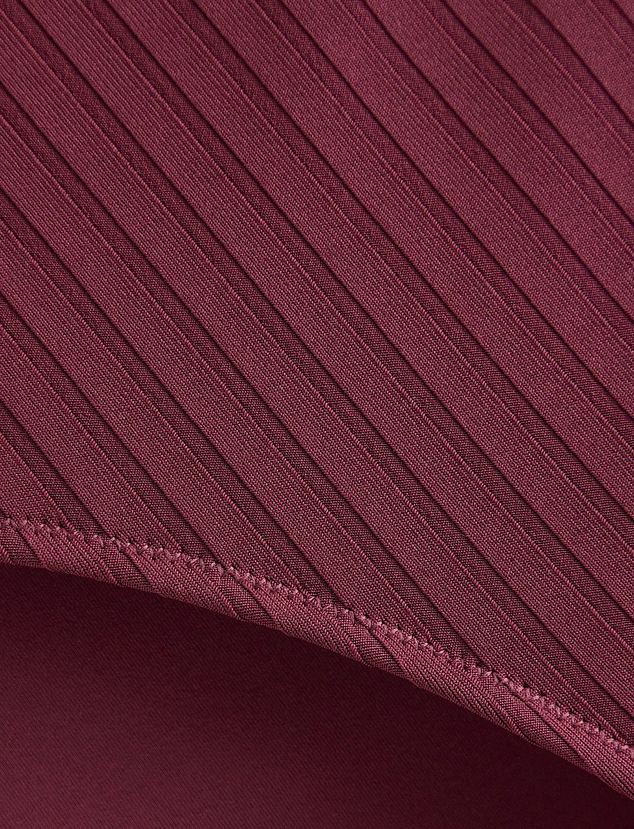 Lindex - Brief Bikini Regular Bella Rib - bikiinipüksid - dark dusty red - 5