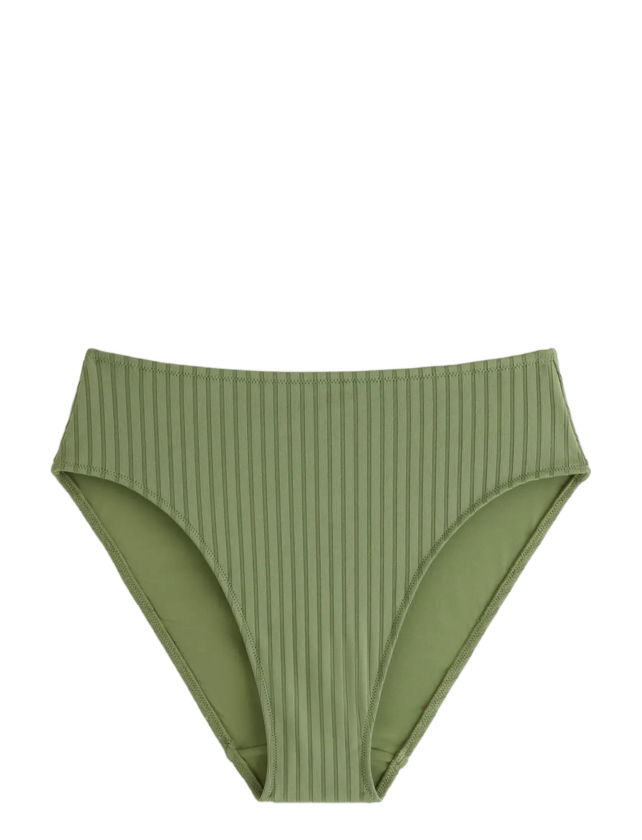 LINDEX Brief Bikini High Hanna Rib Khaki - M - Damen