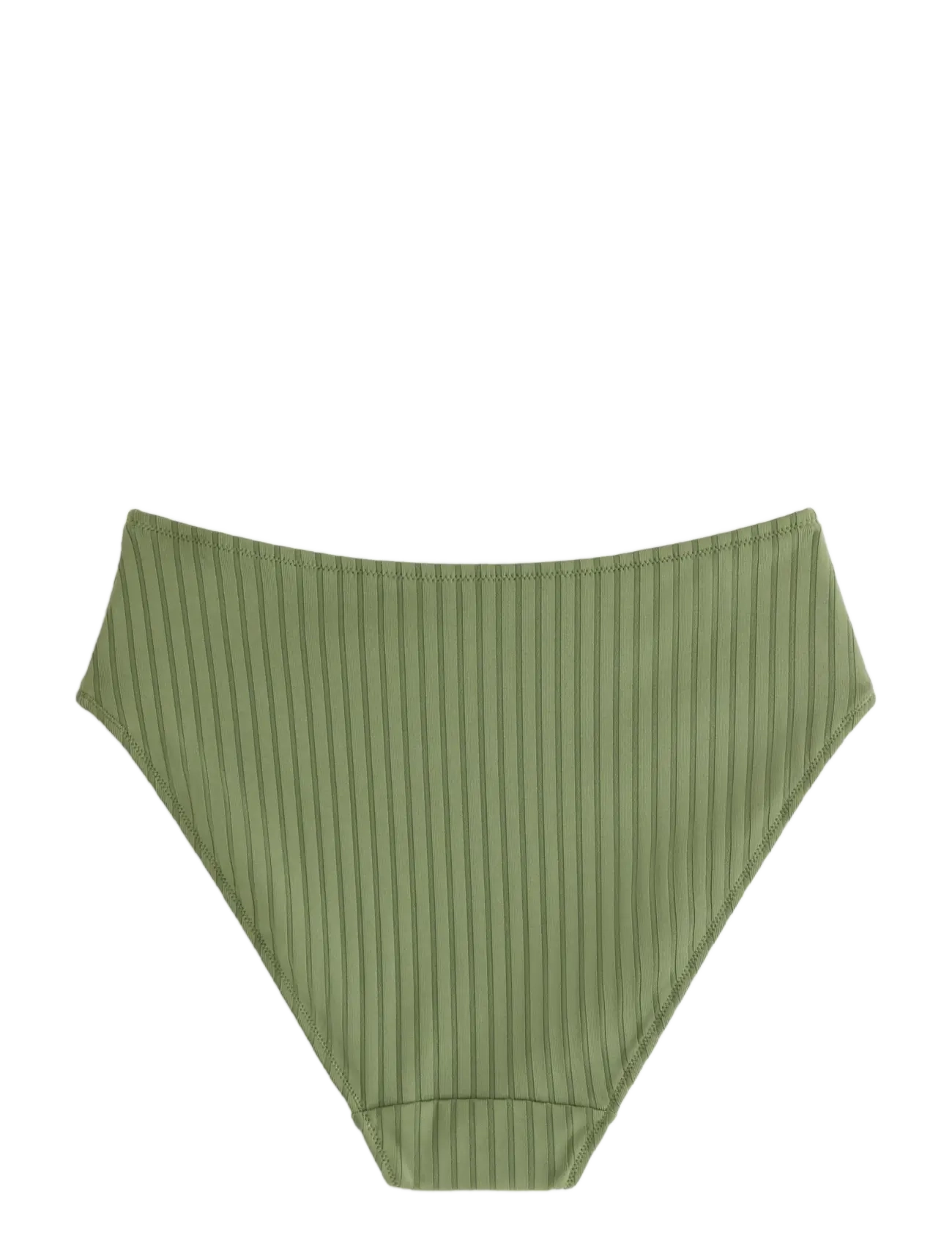 Lindex - Brief Bikini High Hanna Rib - bikinihosen mit hoher taille - dk dusty green - 2