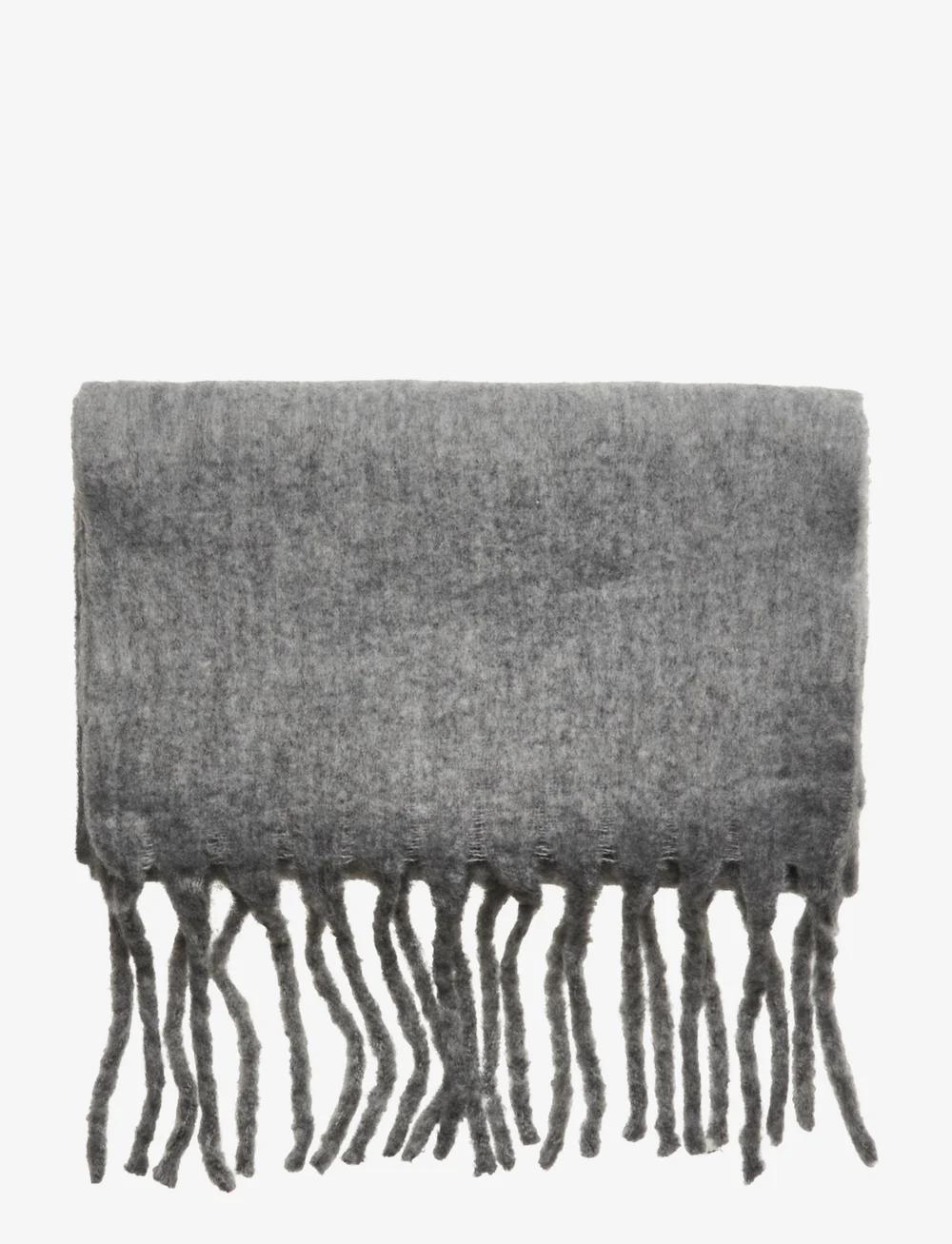 Lindex - Scarf big fringe solid - winterschals - grey melange - 1