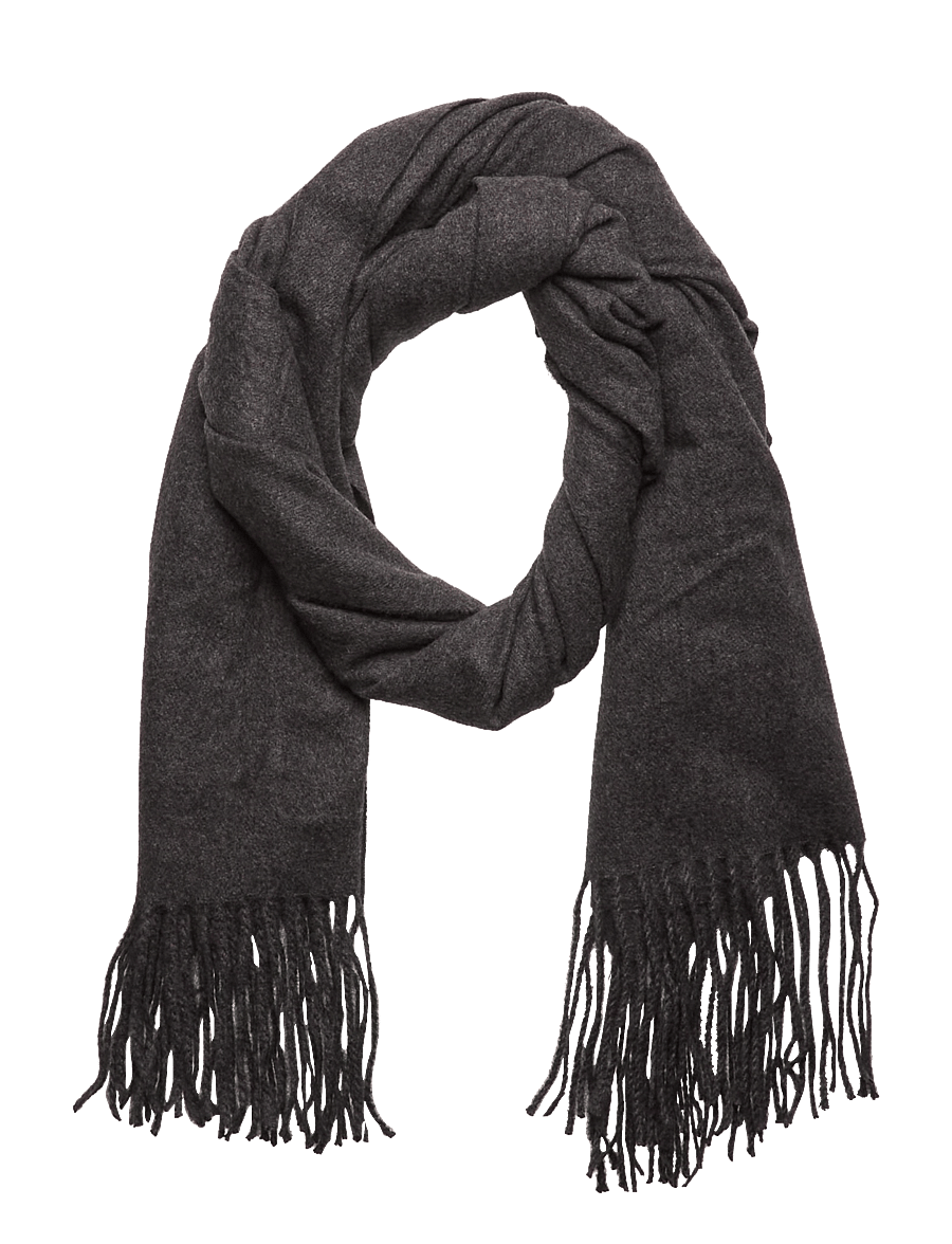 Lindex - Scarf basic - dark grey melange - 0