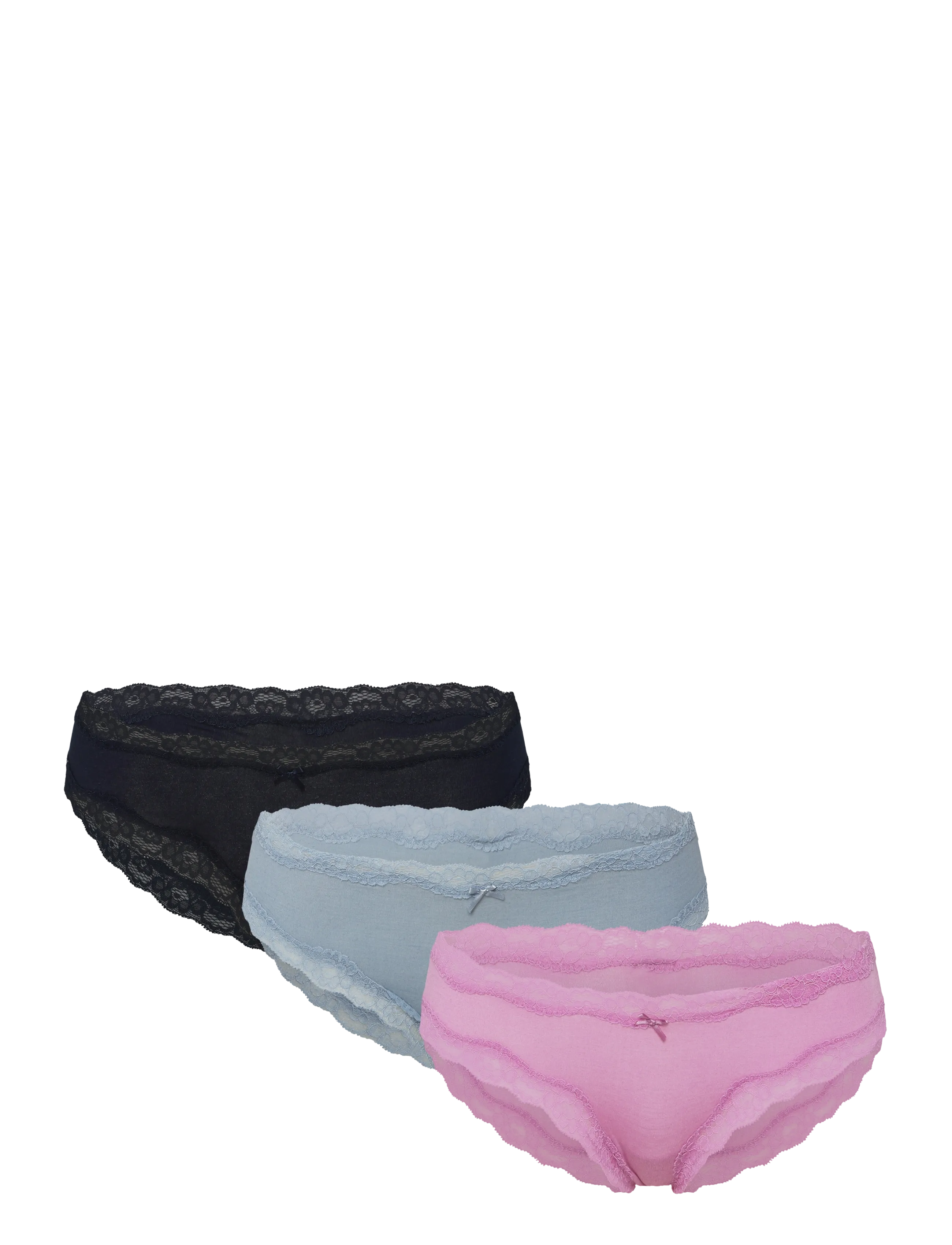 Lindex 3-pack brazilian briefs with low waist - Brazilian Slips - LIGHT LILAC / purple