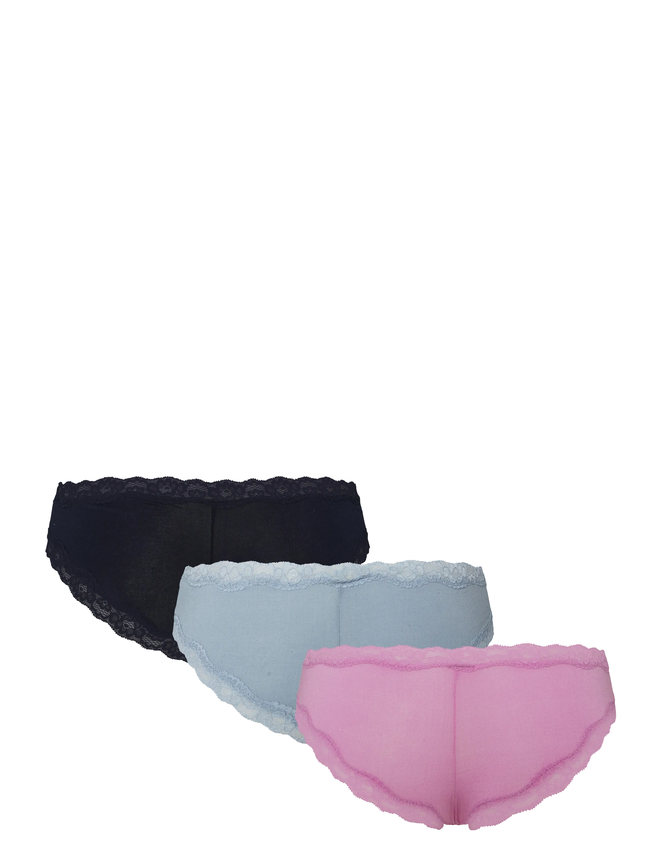 Lindex - 3-pack brazilian briefs with low waist - brazilian slips - light lilac - 1