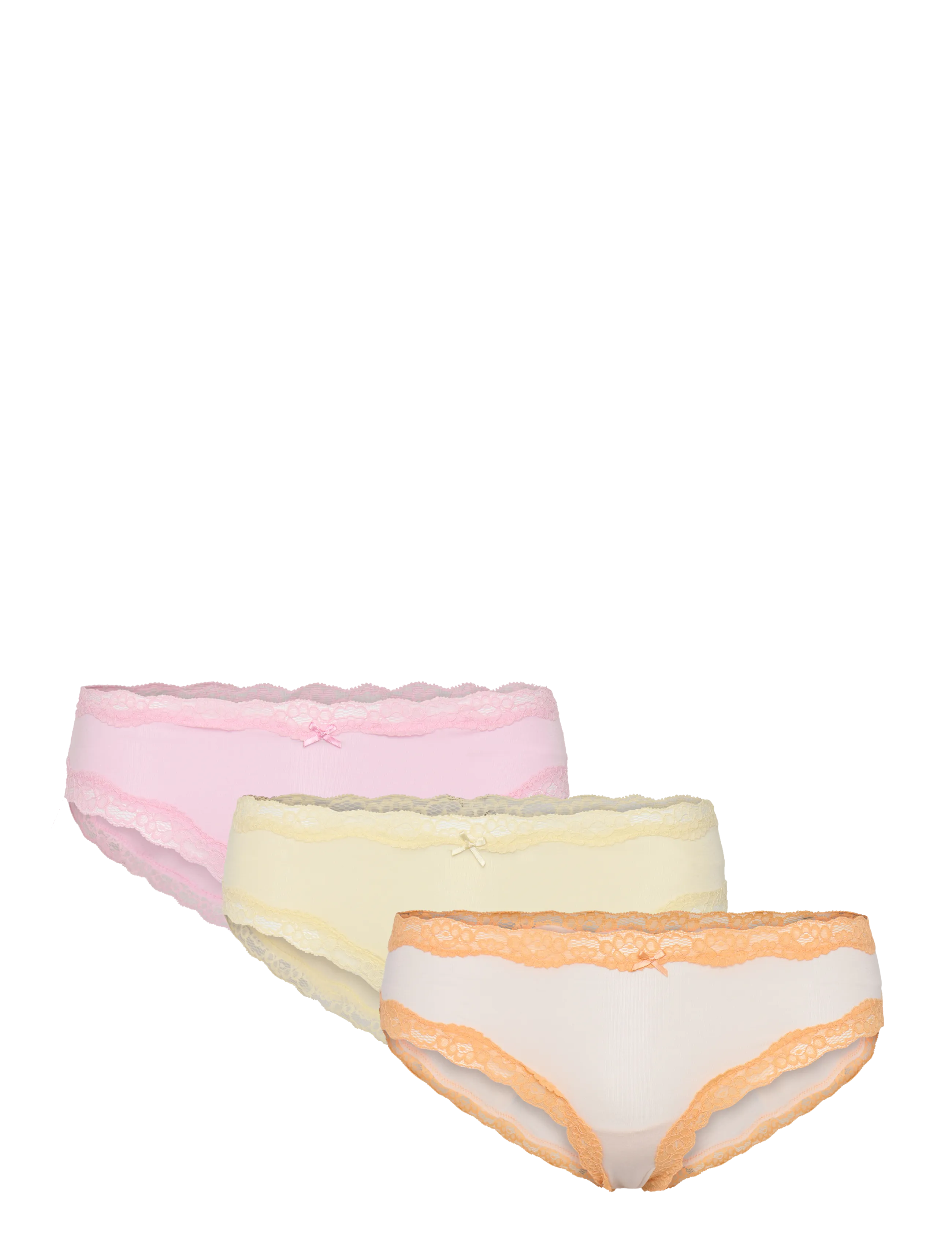 Lindex 3-pack brazilian briefs with low waist - Trusser - LT PINK / pink/rose