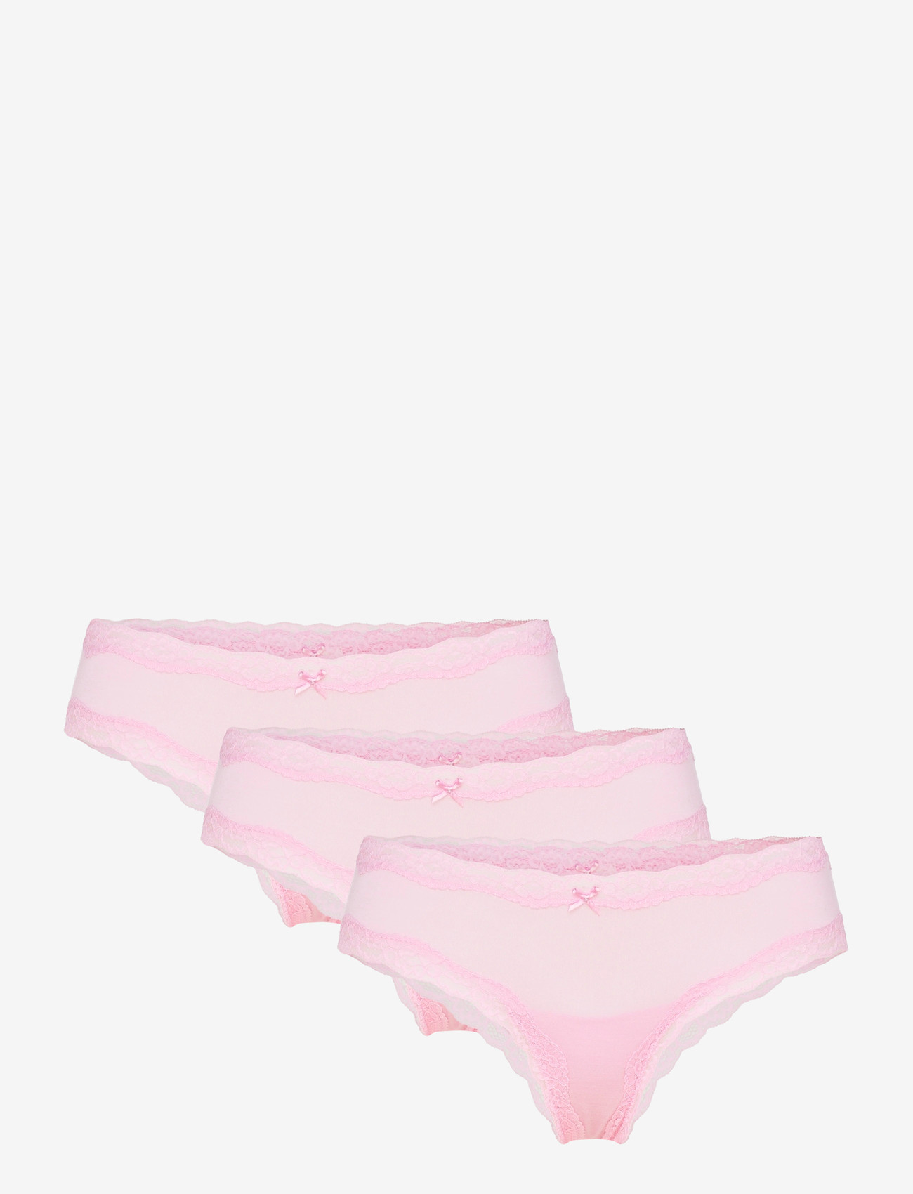 Lindex - 3-pack brazilian briefs with low waist - culotte brésilienne - pink - 0