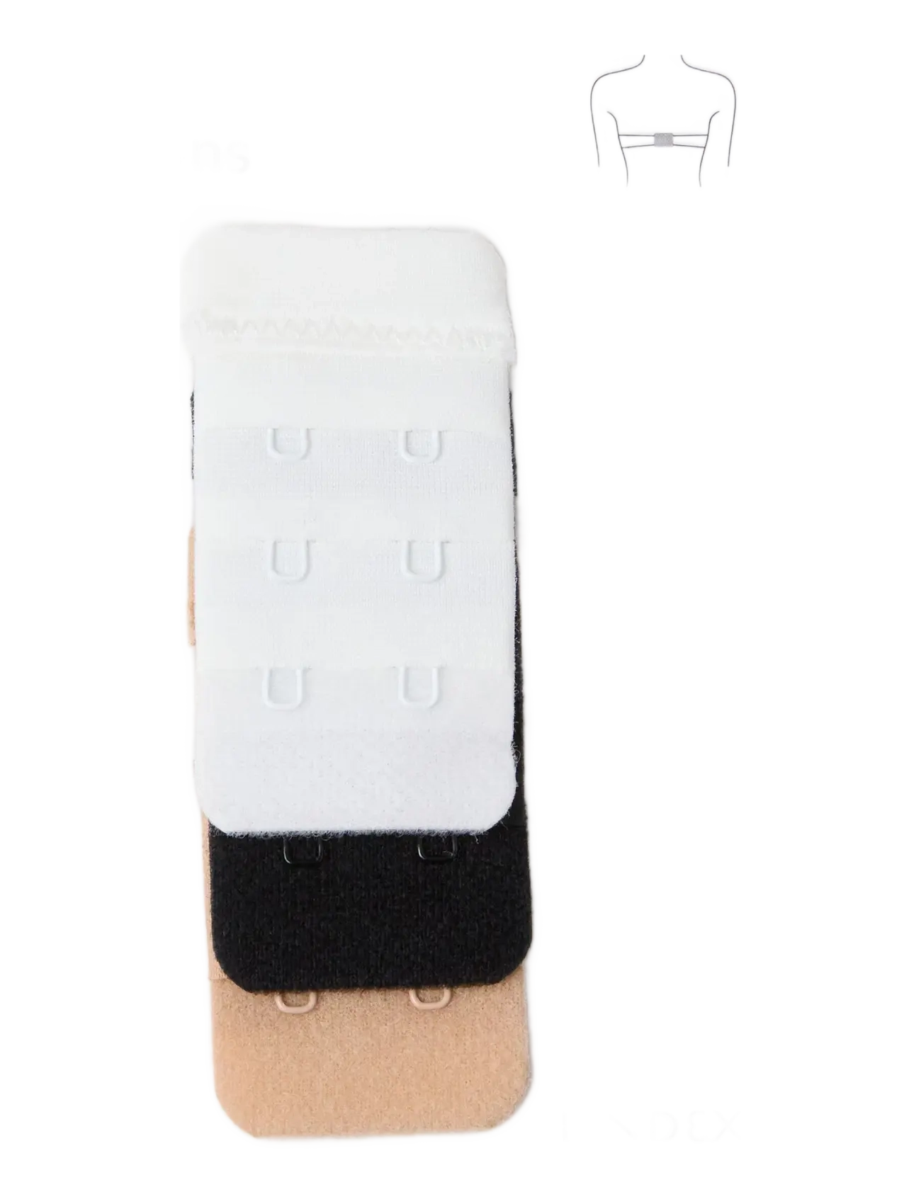 Lindex - Bra extension - rintaliivitarvikkeet - three-col mix - 1