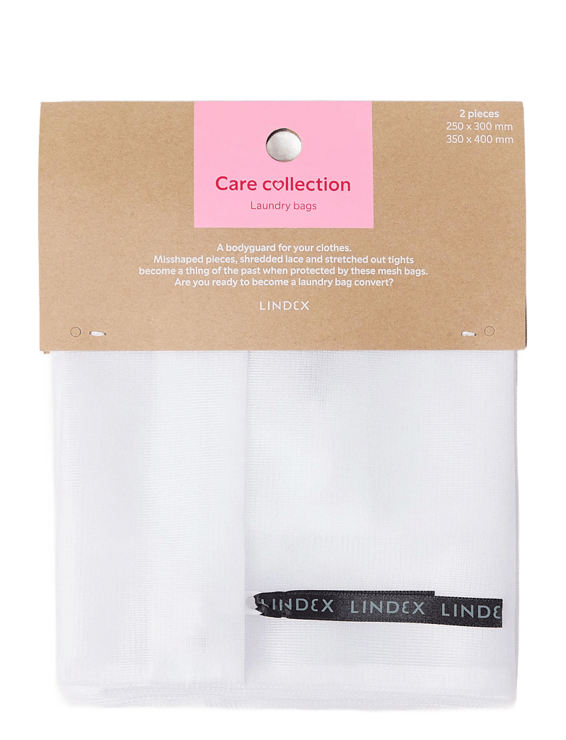 Lindex - 2-pack laundry bag - bh-zubehör - white - 0