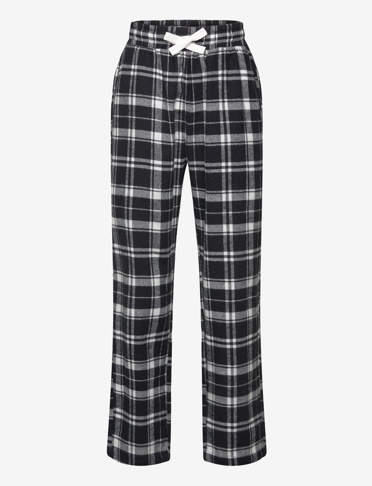 Lindex - Trousers pyjamas flannel - die niedrigsten preise - black - 0