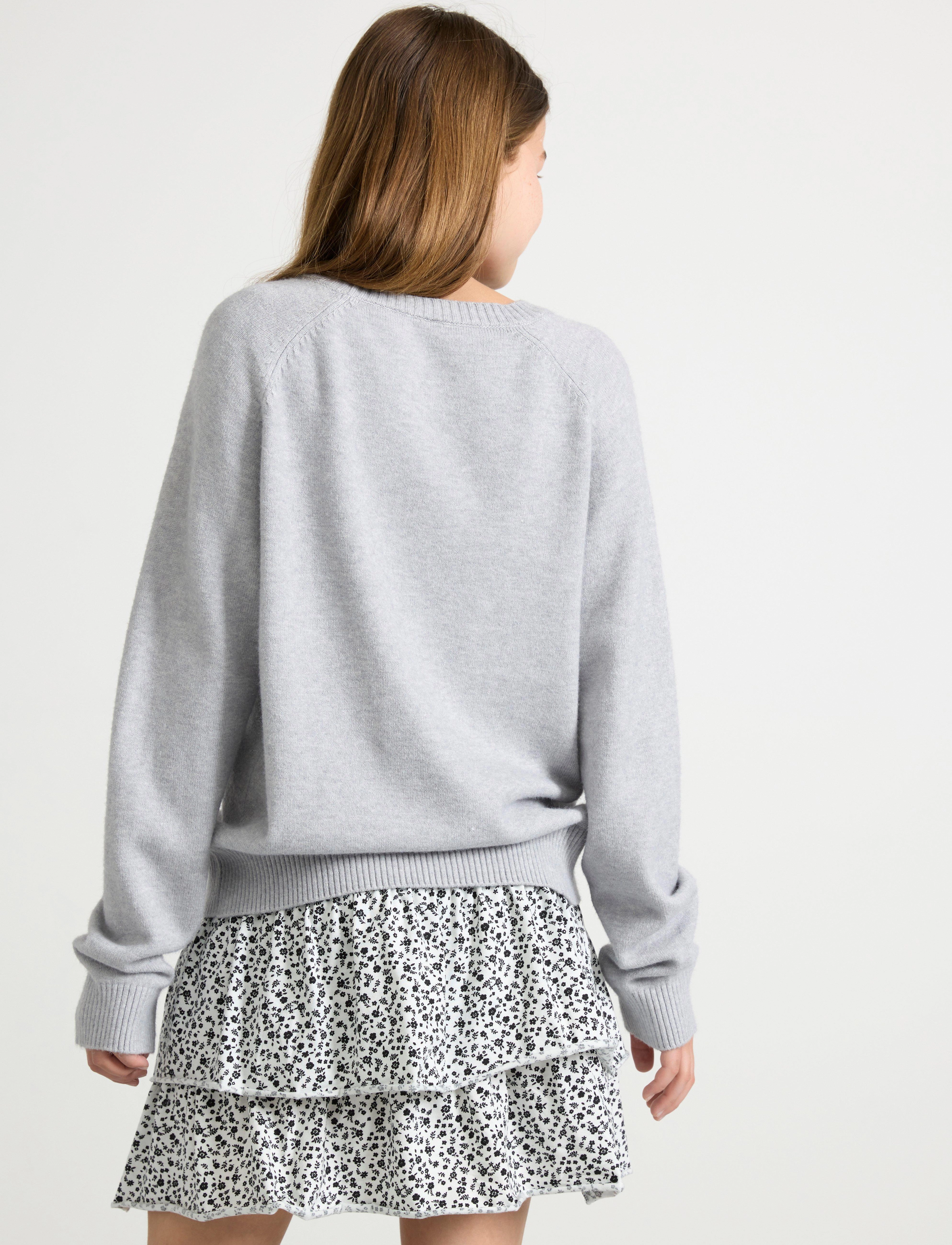 Lindex - Sweater fine knit - sweatshirts - grey melange - 3