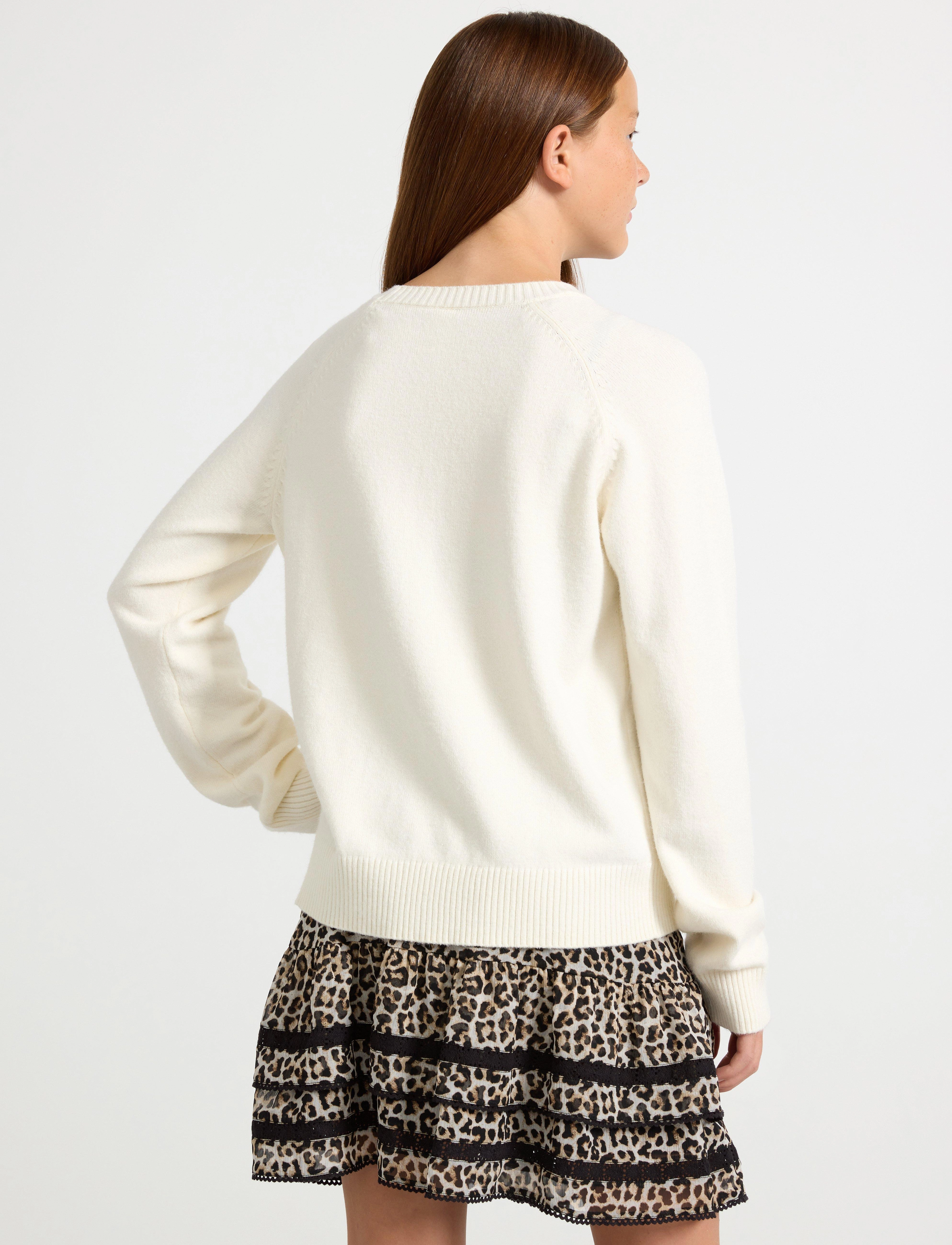 Lindex - Sweater fine knit - sweatshirts - white - 3