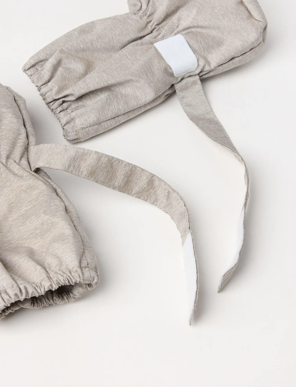 Lindex - Footies med luvforing - babystrikstøvler - beige - 2