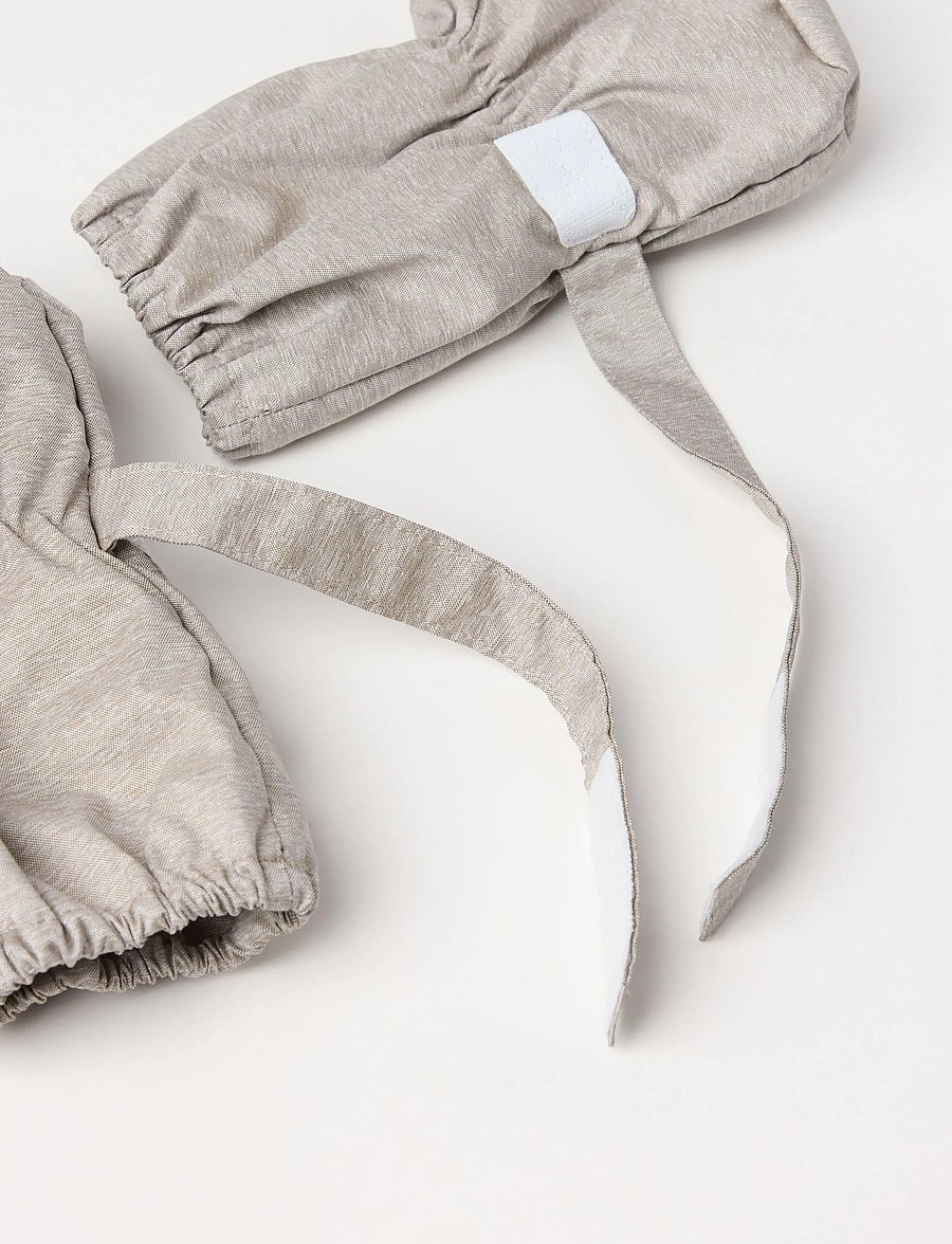 Lindex - Ankelsokker med teddyfôr - baby-schuhe - beige - 2