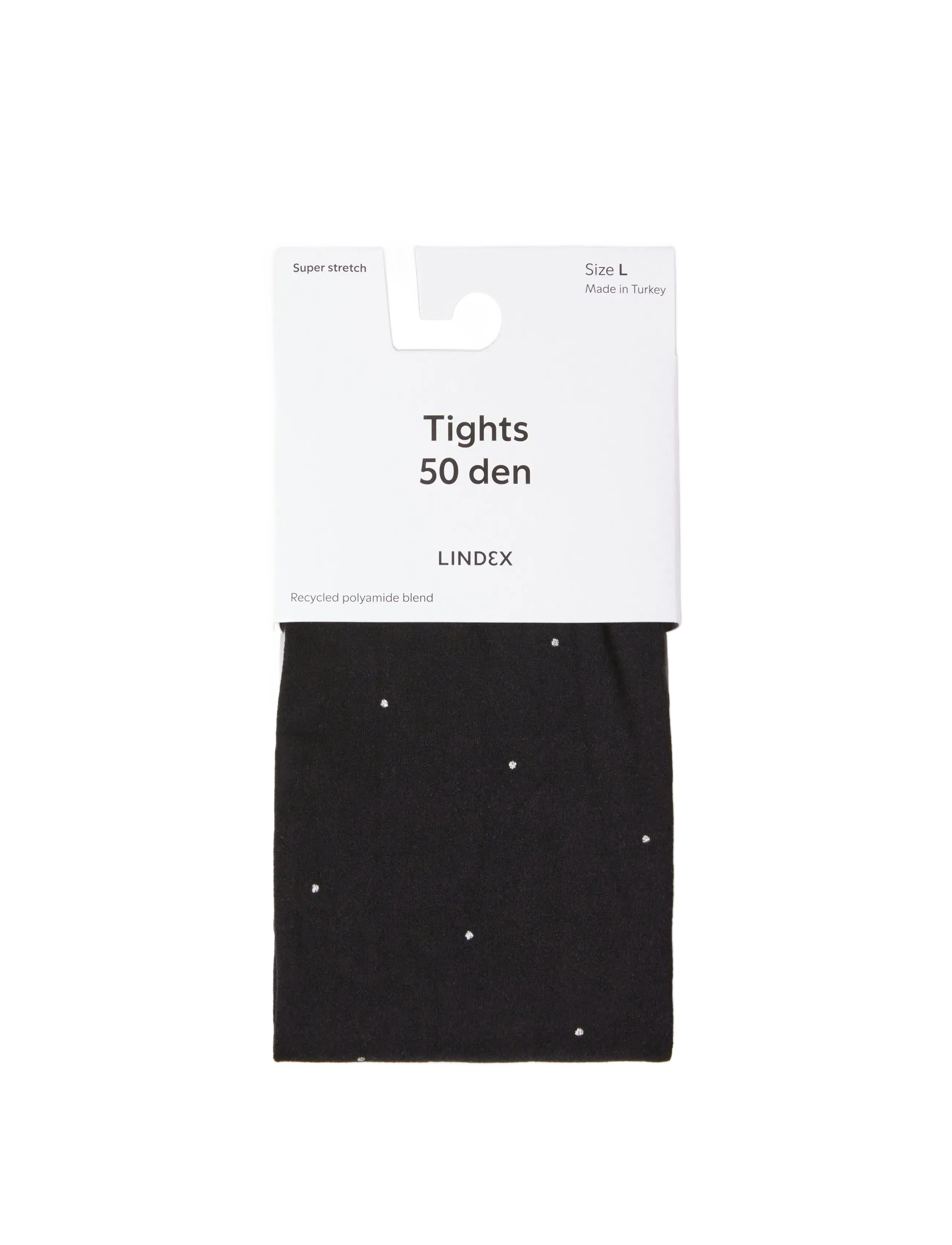 Tights 50 den lurex dots - BLACK