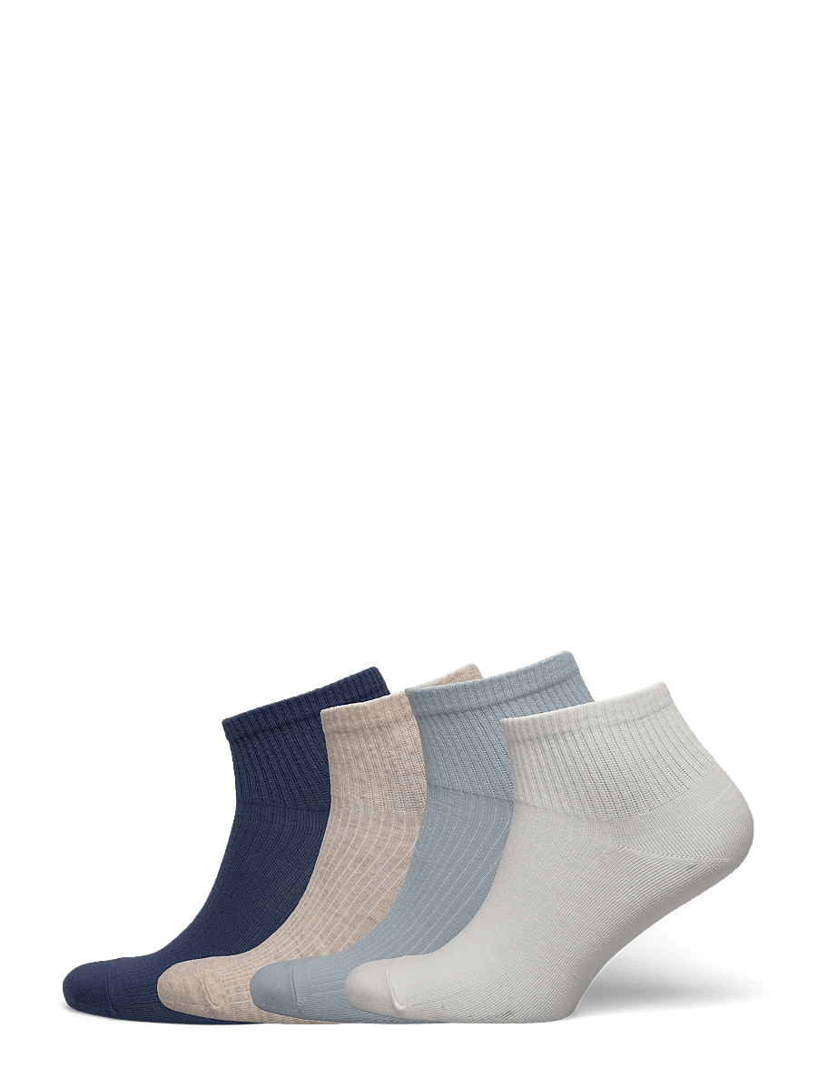 Lindex - 4-pack high ankle socks - lühikese säärega sokid - light blue - 0