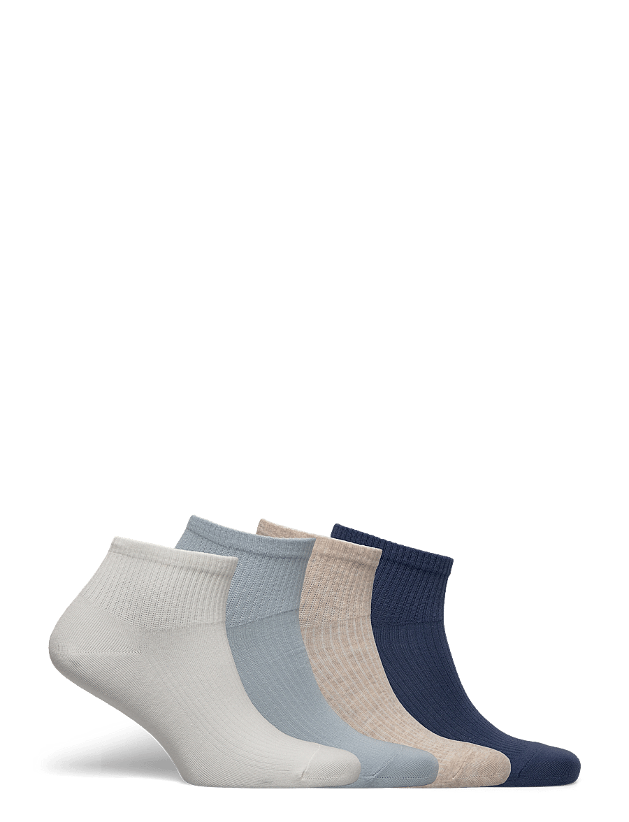 Lindex - 4-pack high ankle socks - lühikese säärega sokid - light blue - 2