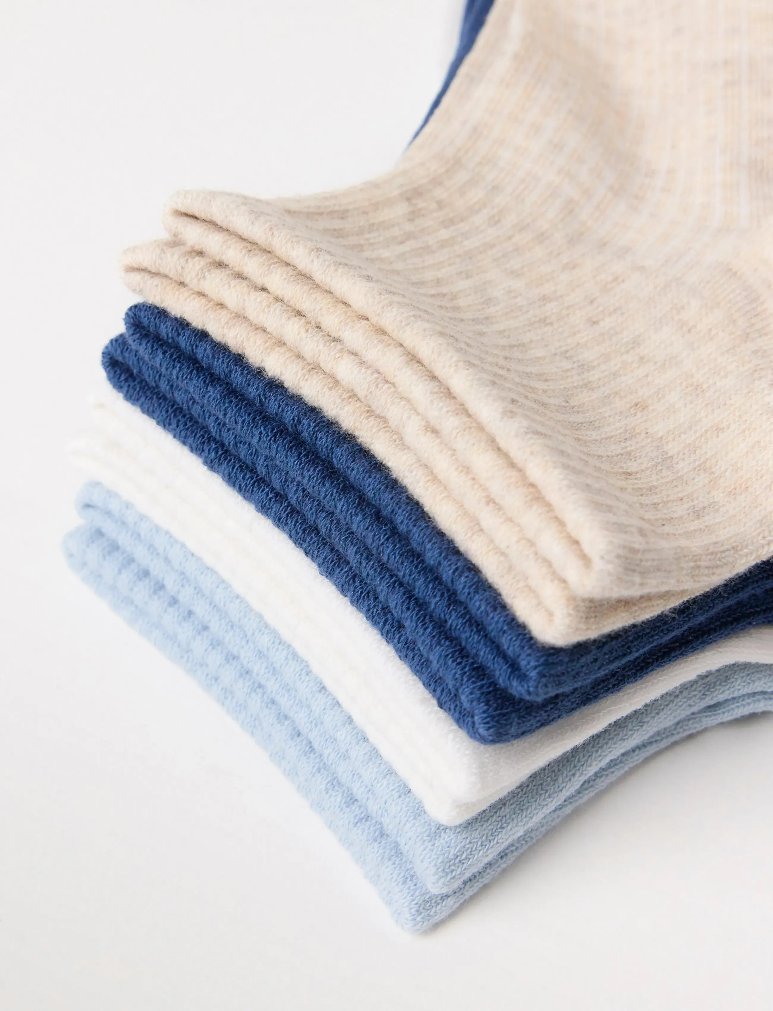 Lindex - 4-pack high ankle socks - ankelstrumpor - light blue - 1
