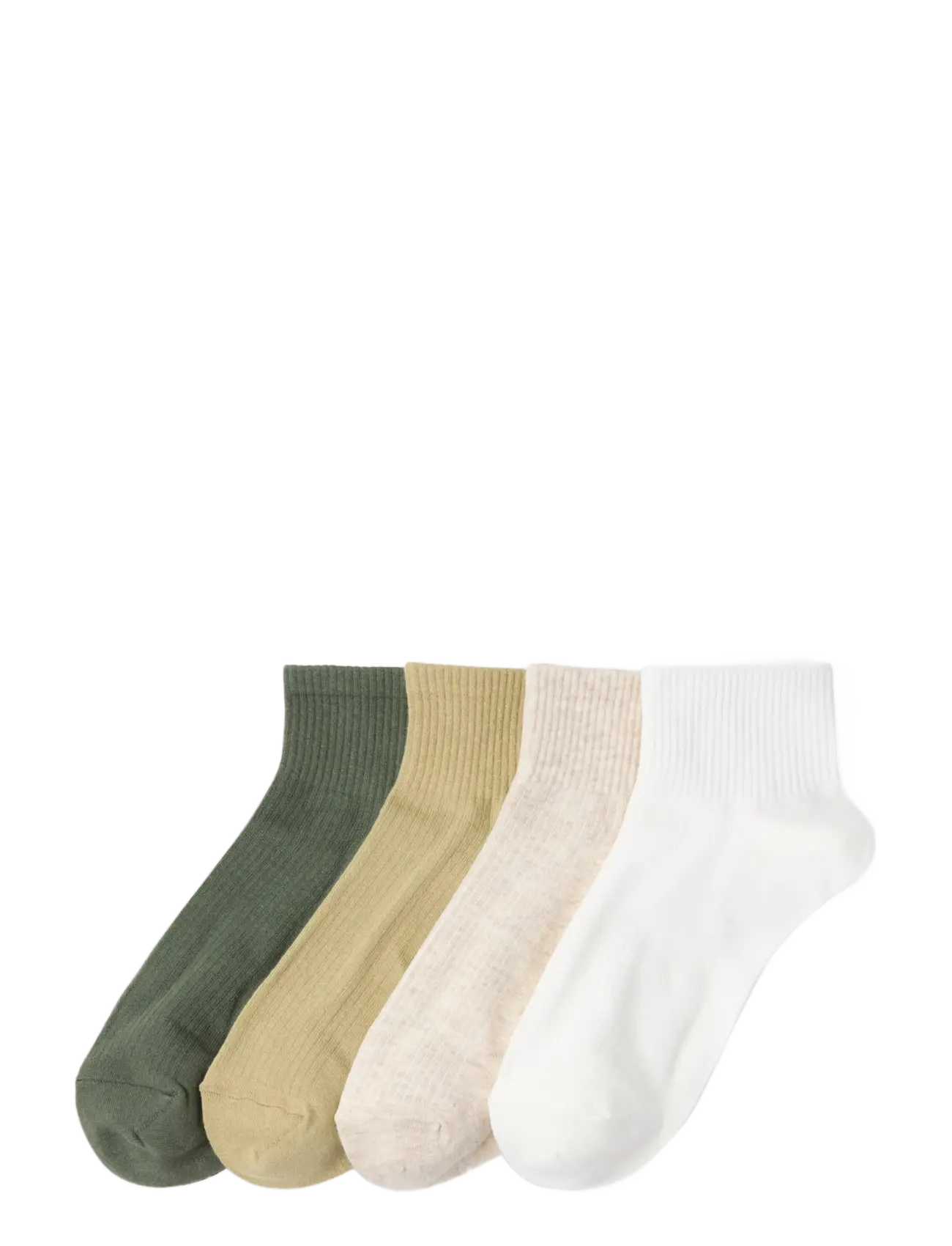Sock high ankle 4 p solid colo - LIGHT DUSTY KHAKI