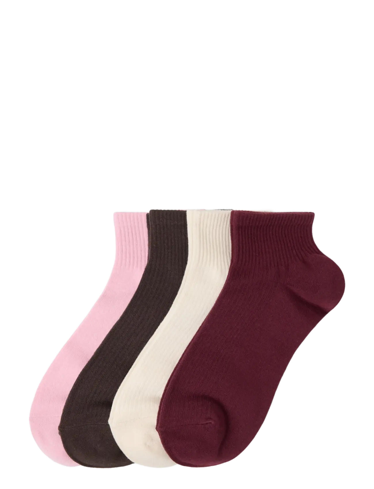 Lindex 4-pack high ankle socks - Kollektioner - LIGHT PINK / pink/rose