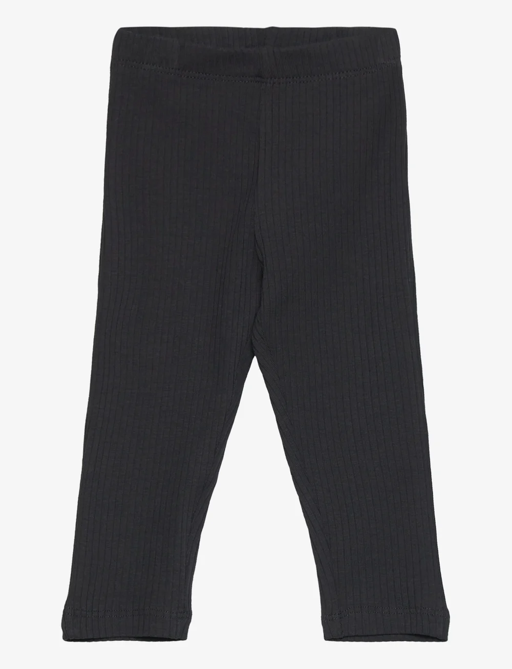 Lindex - Leggings basic rib - leggings - off black - 0