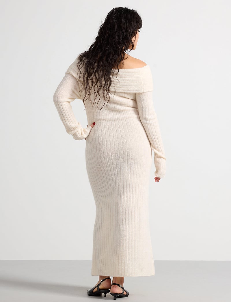 Lindex - Dress Augusta - knitted dresses - off white - 3