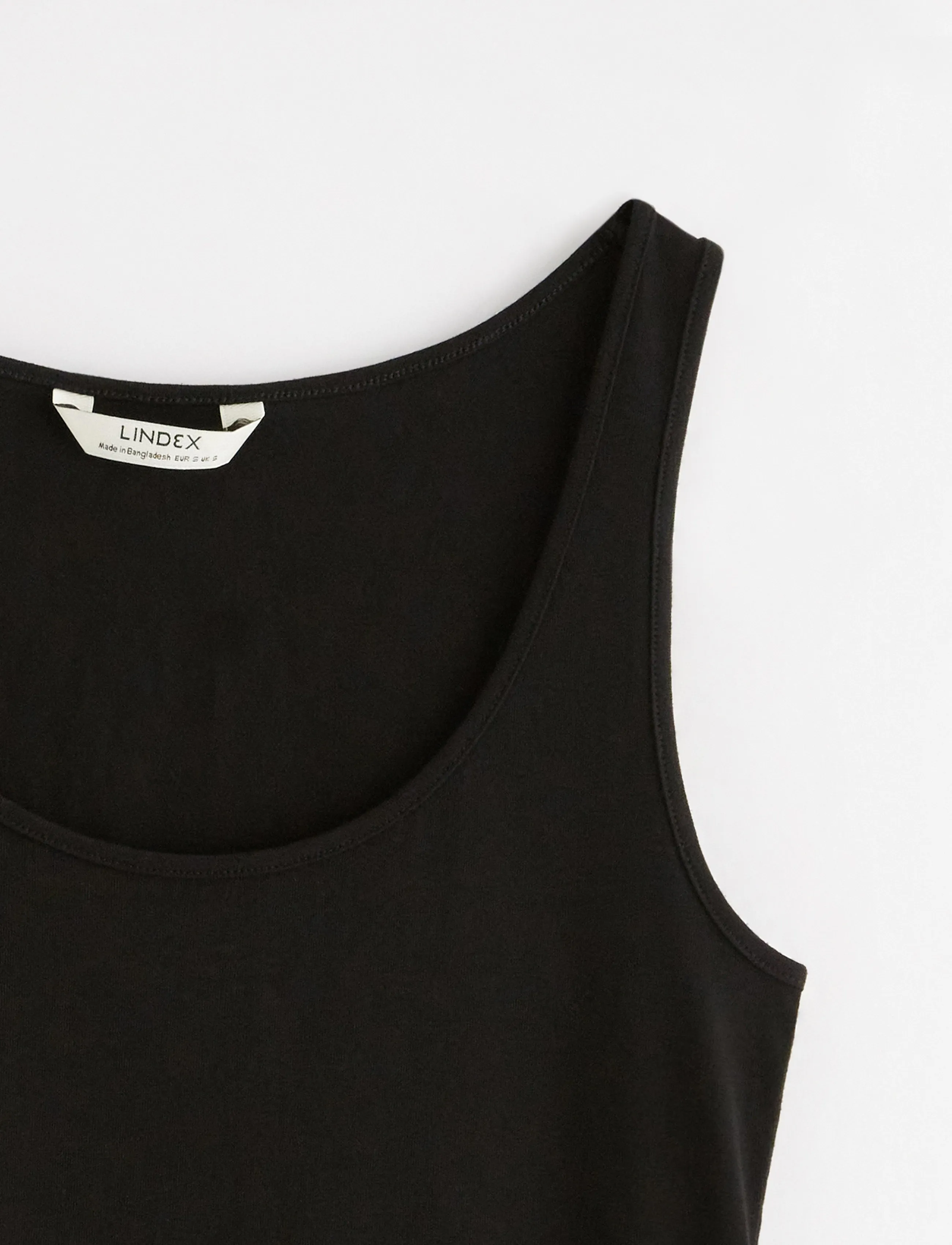 Lindex - Long tank top - Ärmellose tops - black - 5
