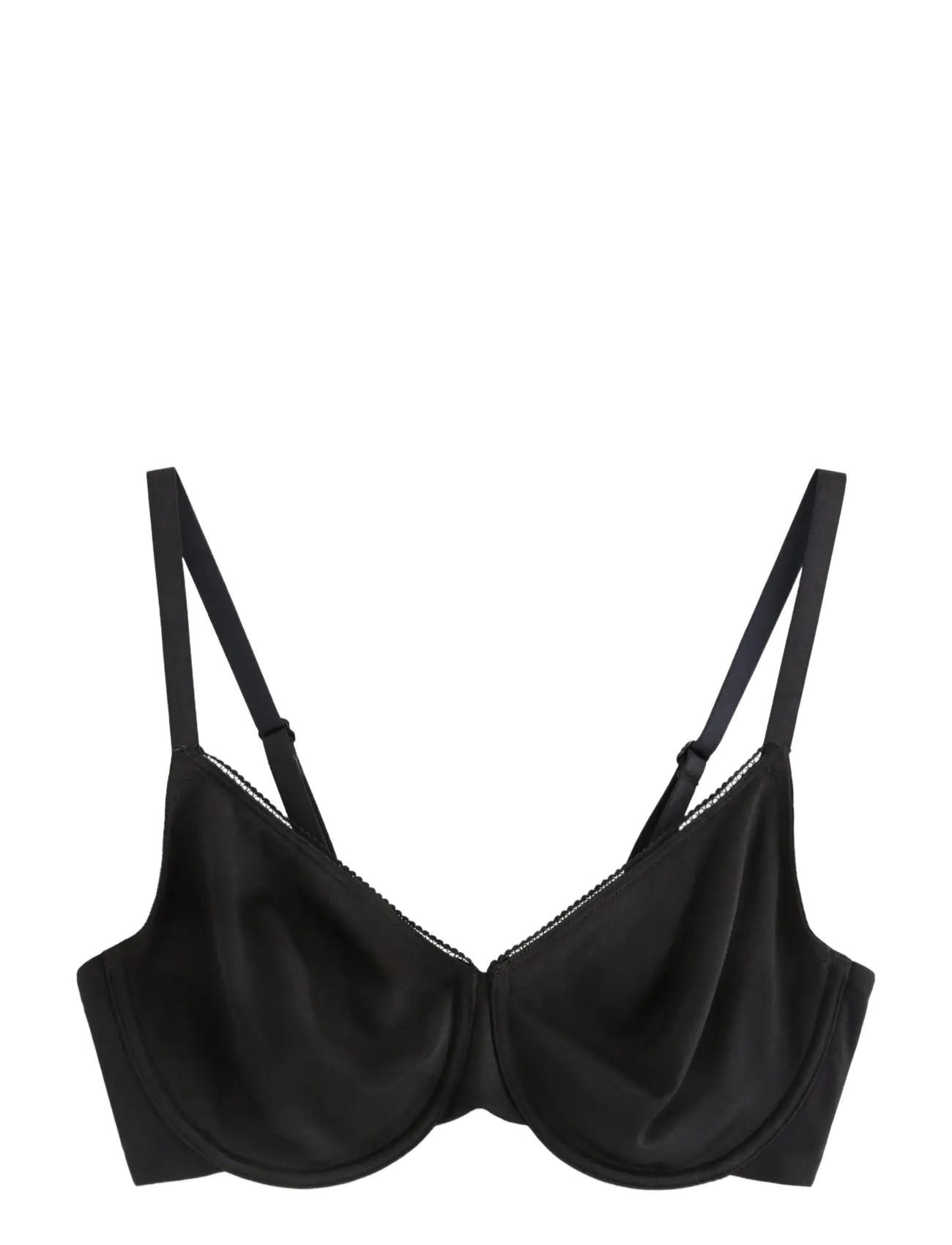 Unpadded minimiser bra - BLACK