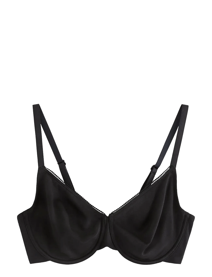 Lindex - Unpadded minimiser bra - fuldskåls bh'er - black - 1