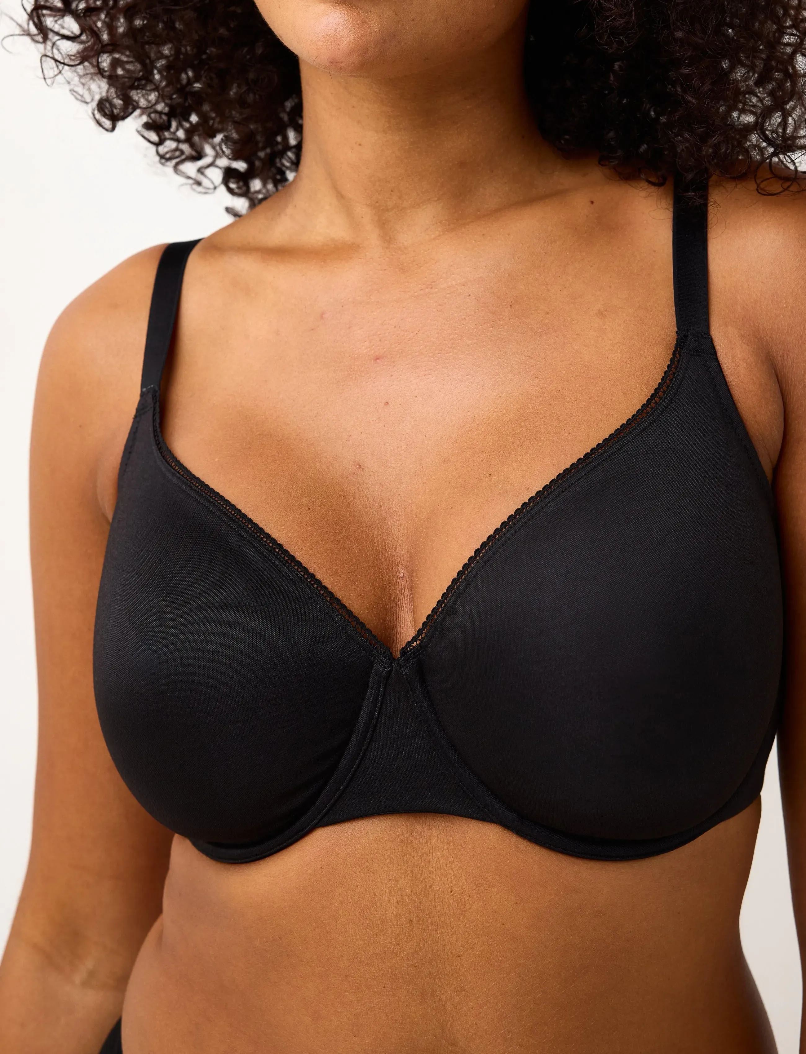 Lindex - Unpadded minimiser bra - vollschalen-bh - black - 4