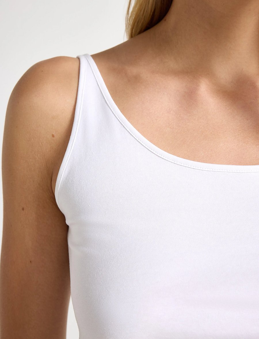 Lindex - Tank top - varrukateta topid - white - 4