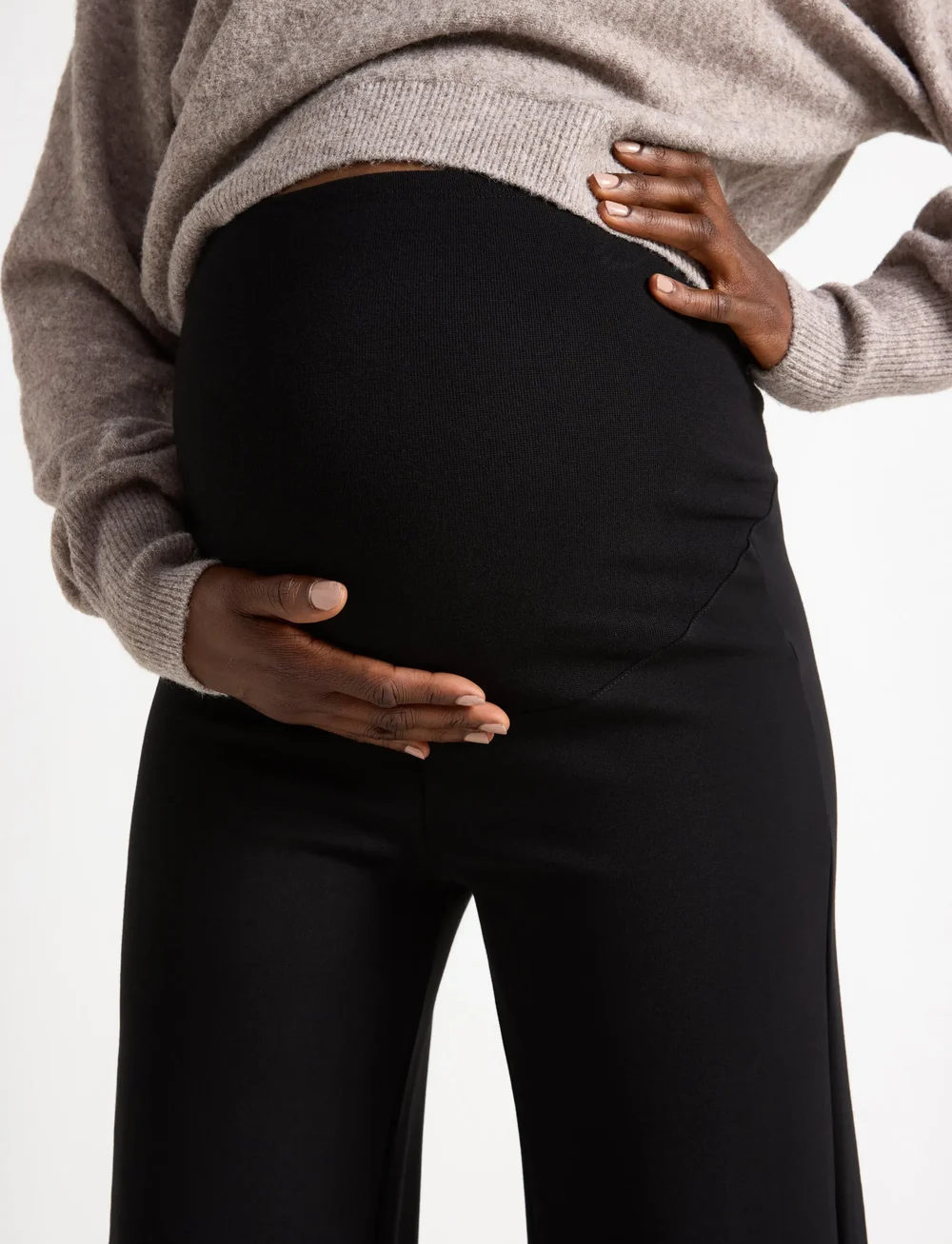 Lindex - Trouser Daisy cropped MOM - underdele - black - 4