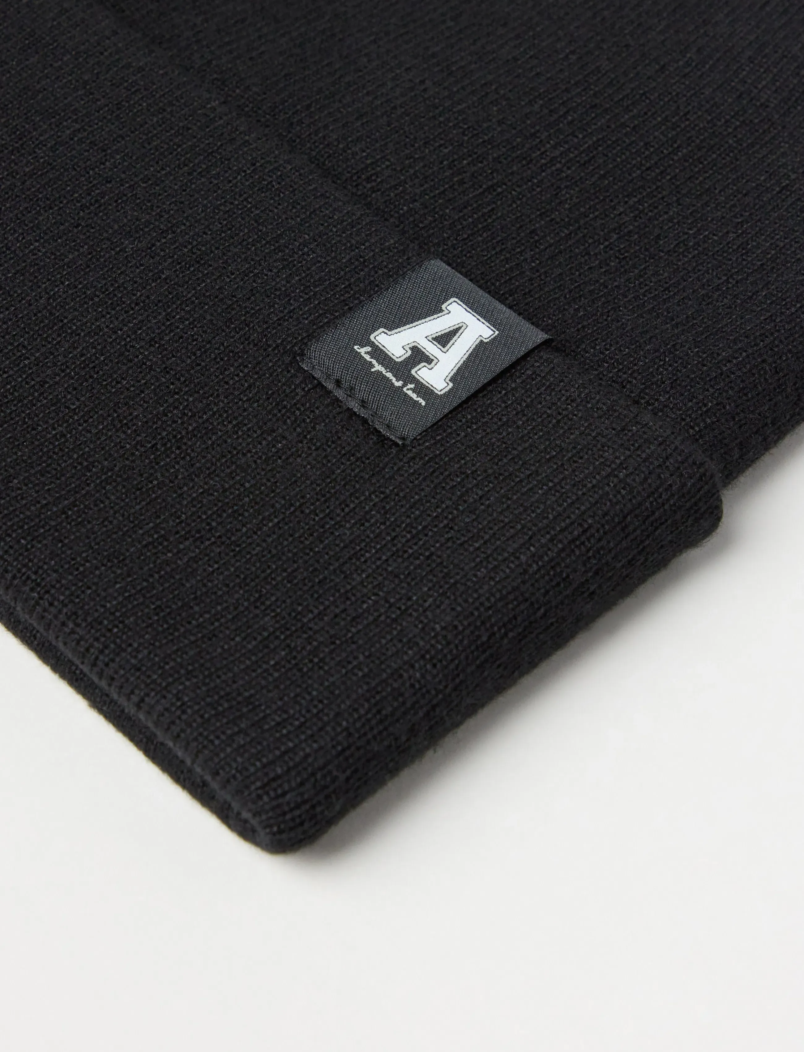 Lindex - Beanie basic fold up - accessories - black - 2