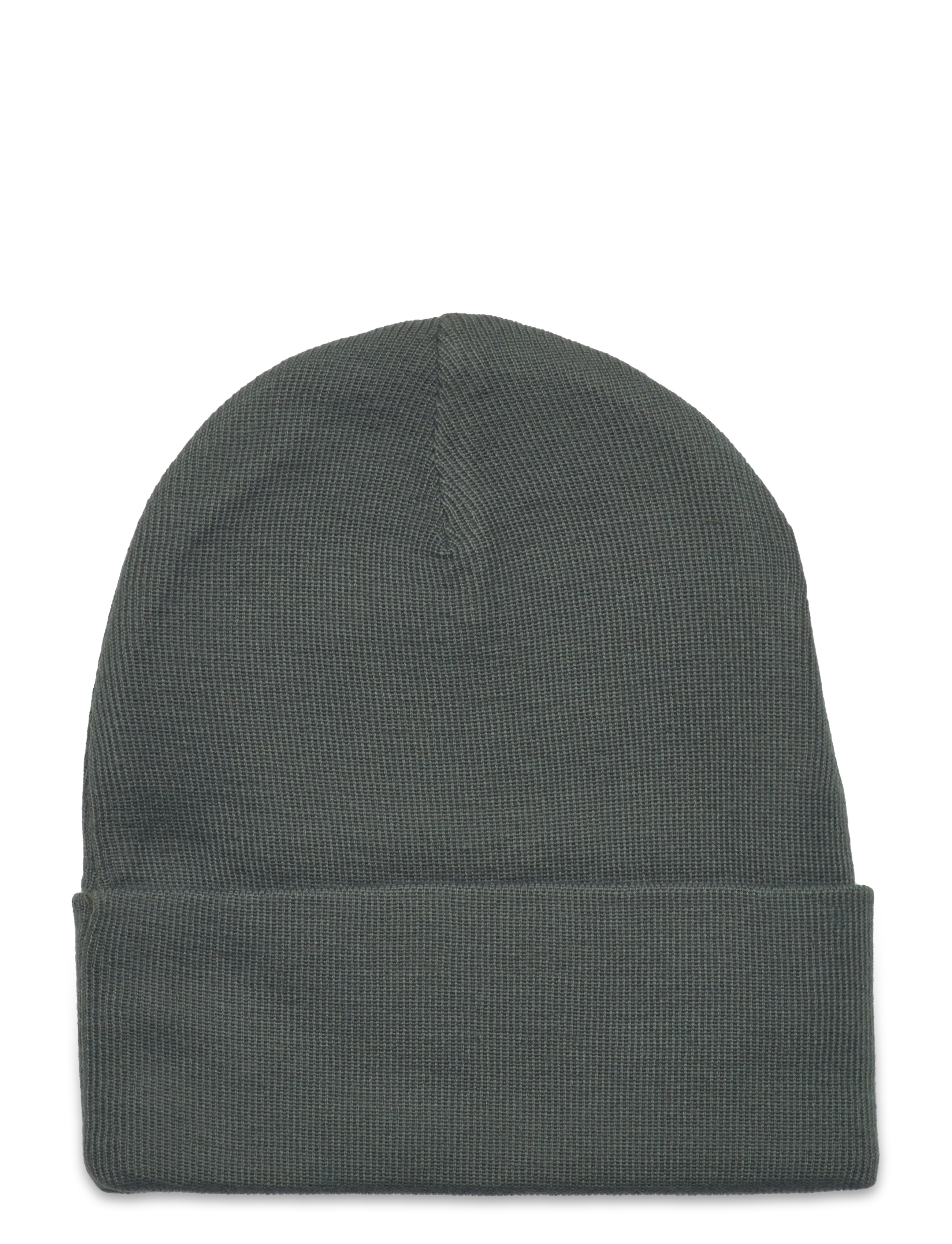 Lindex - Beanie basic fold up - beanies - dark dusty khaki - 1