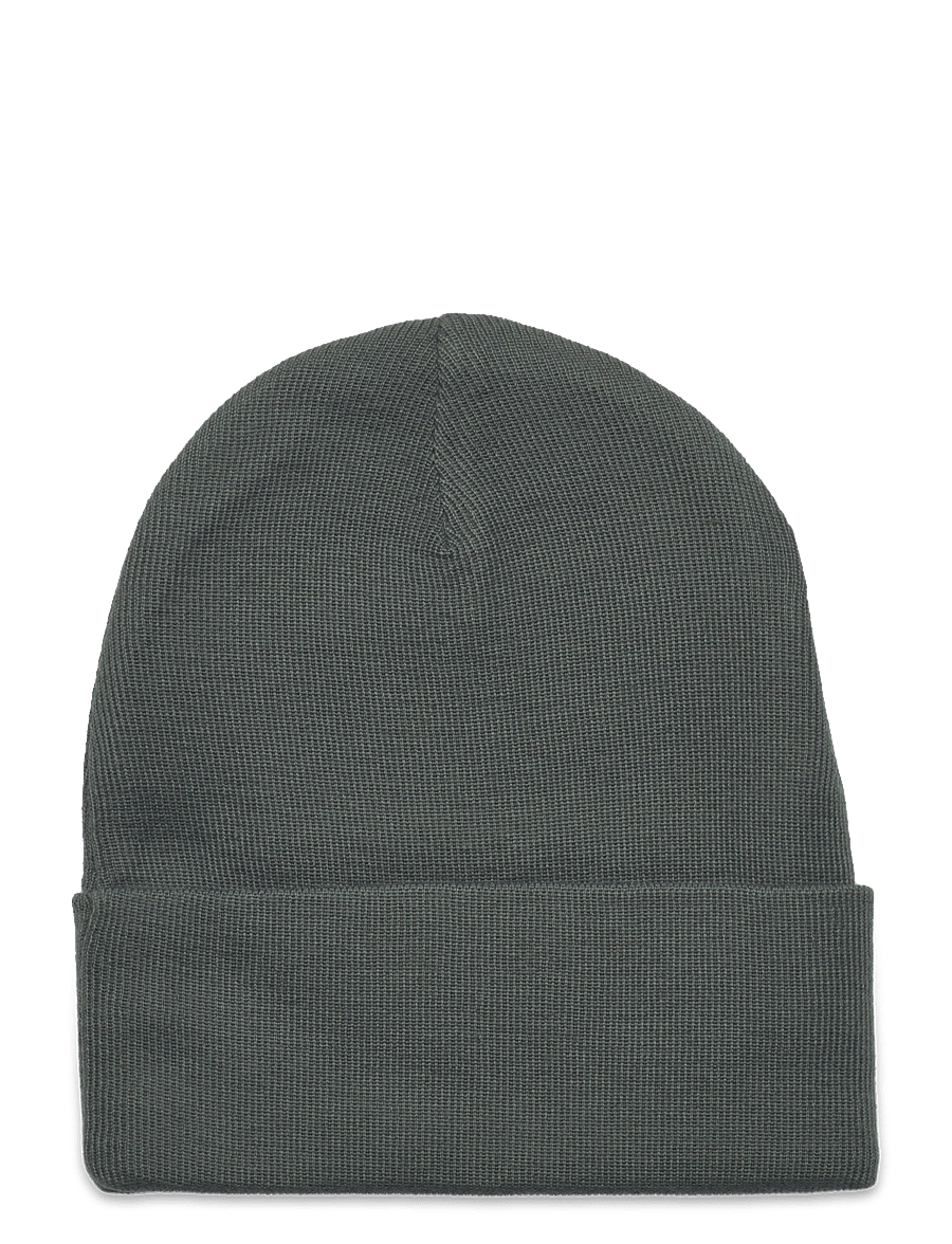 Lindex - Beanie basic fold up - beanies - dark dusty khaki - 1