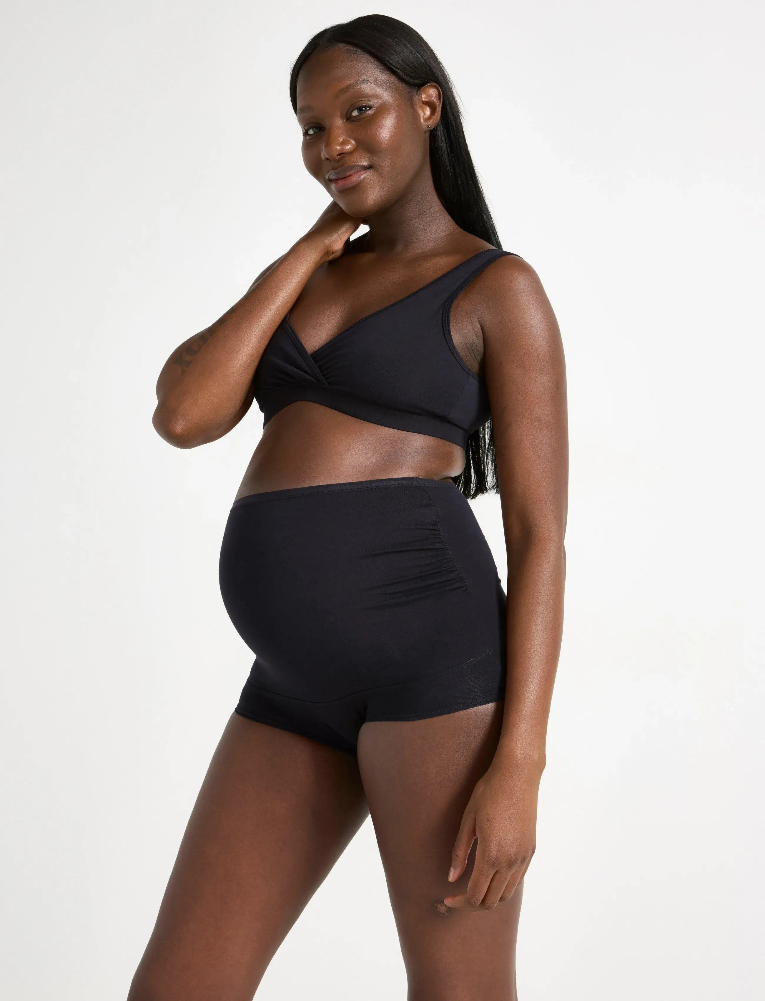Lindex 3-Pack Maternity Briefs, Kvinder, Graviditets Højtaljede Trusser, Multi/mønstret, Str: XL