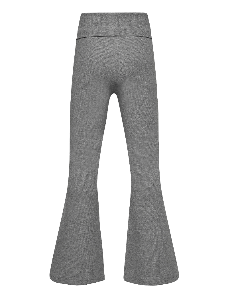 Lindex - Trousers jersey yoga flare - jogginghosen - dark grey melange - 2
