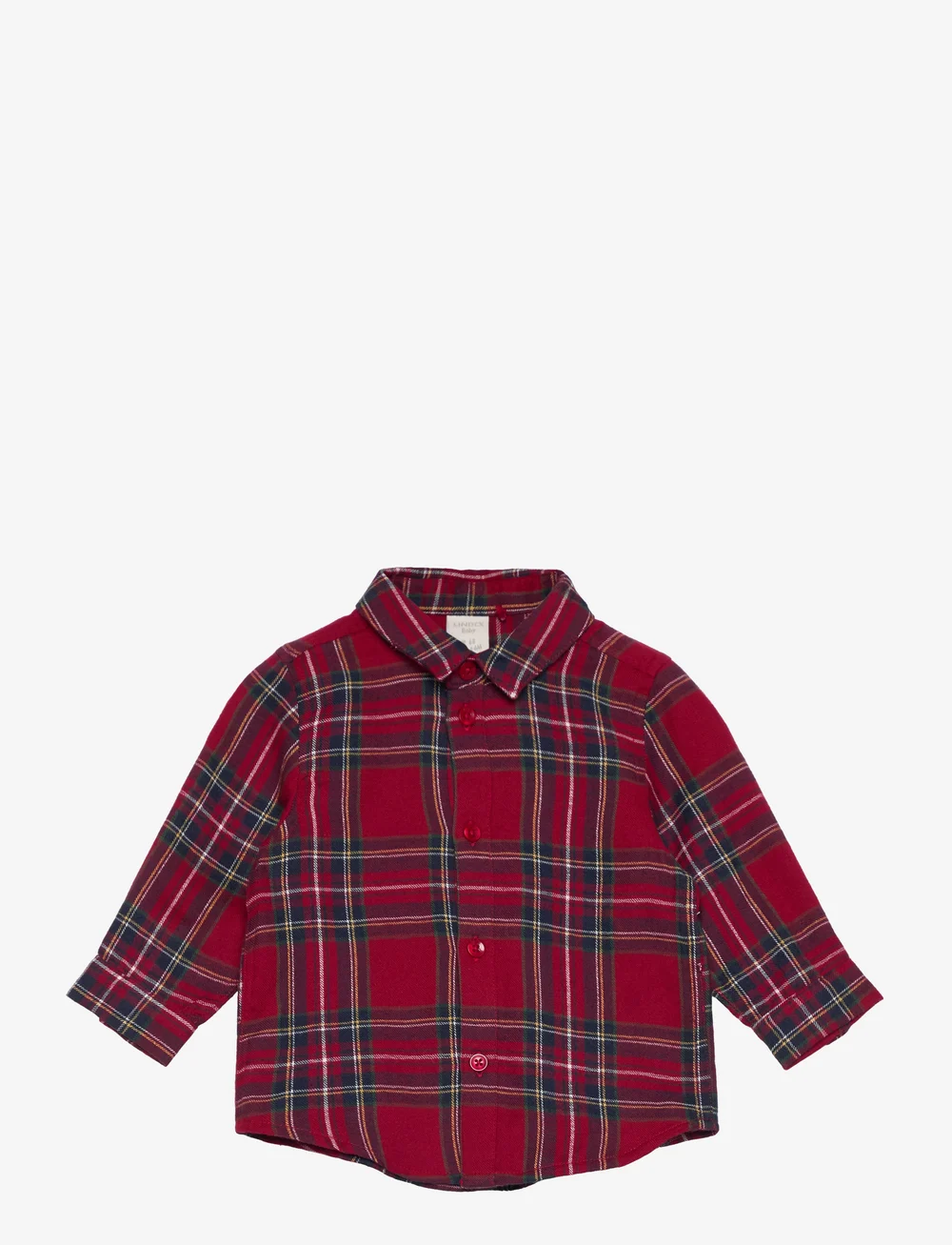 Lindex - Shirt check - langærmede skjorter - dark dusty red - 0