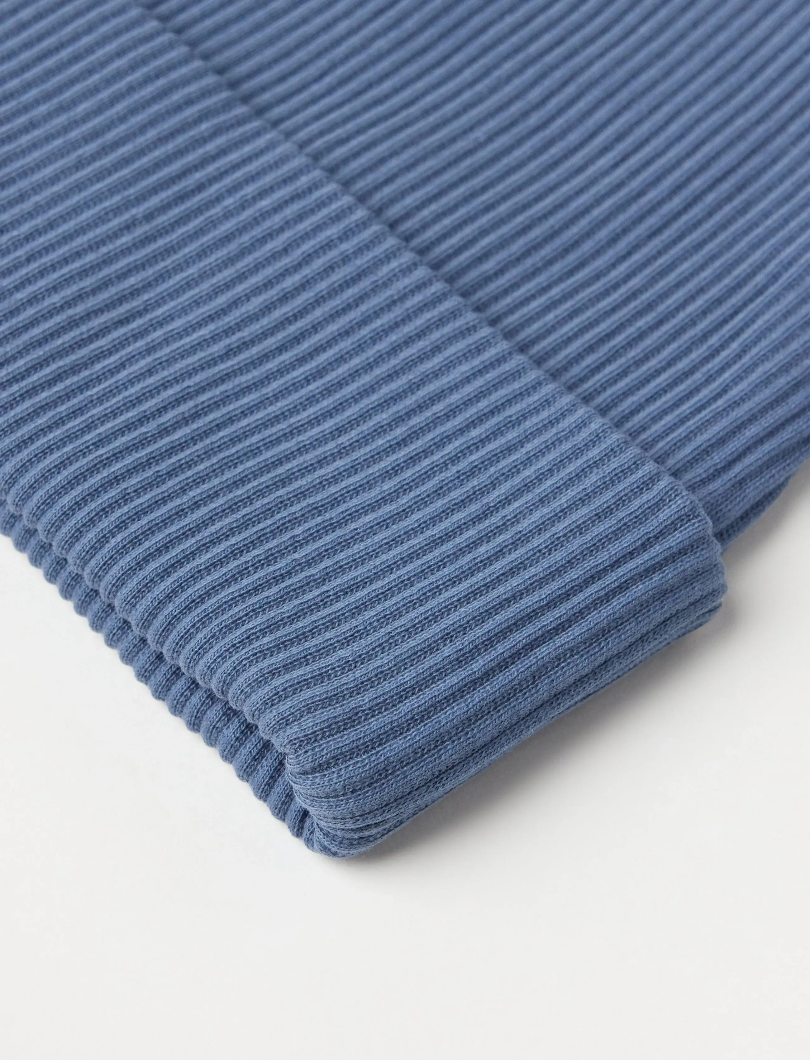 Lindex - Ribbad mössa - dusty blue - 2