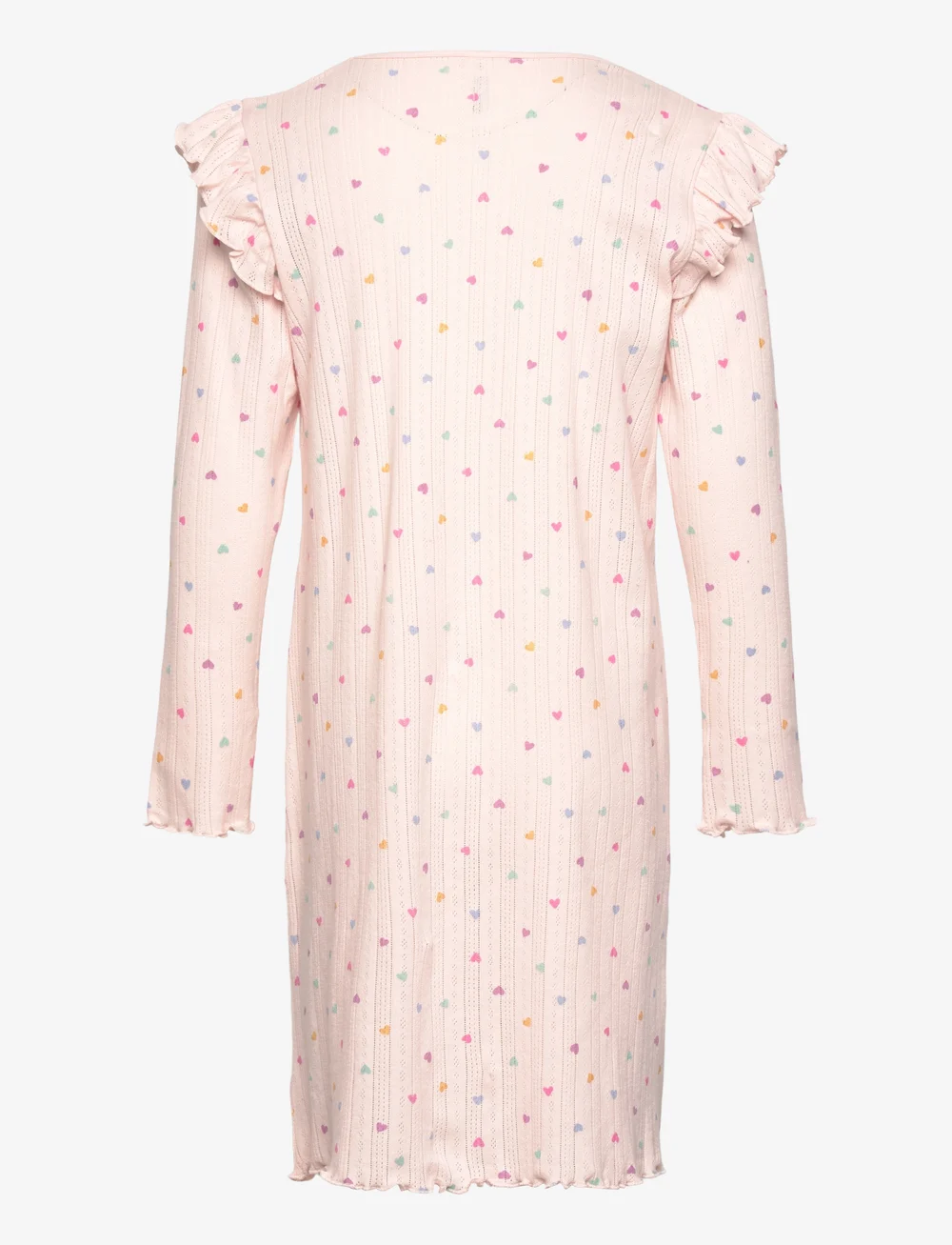 Lindex - Nightgown Pointelle LS - nachthemden - light pink - 2