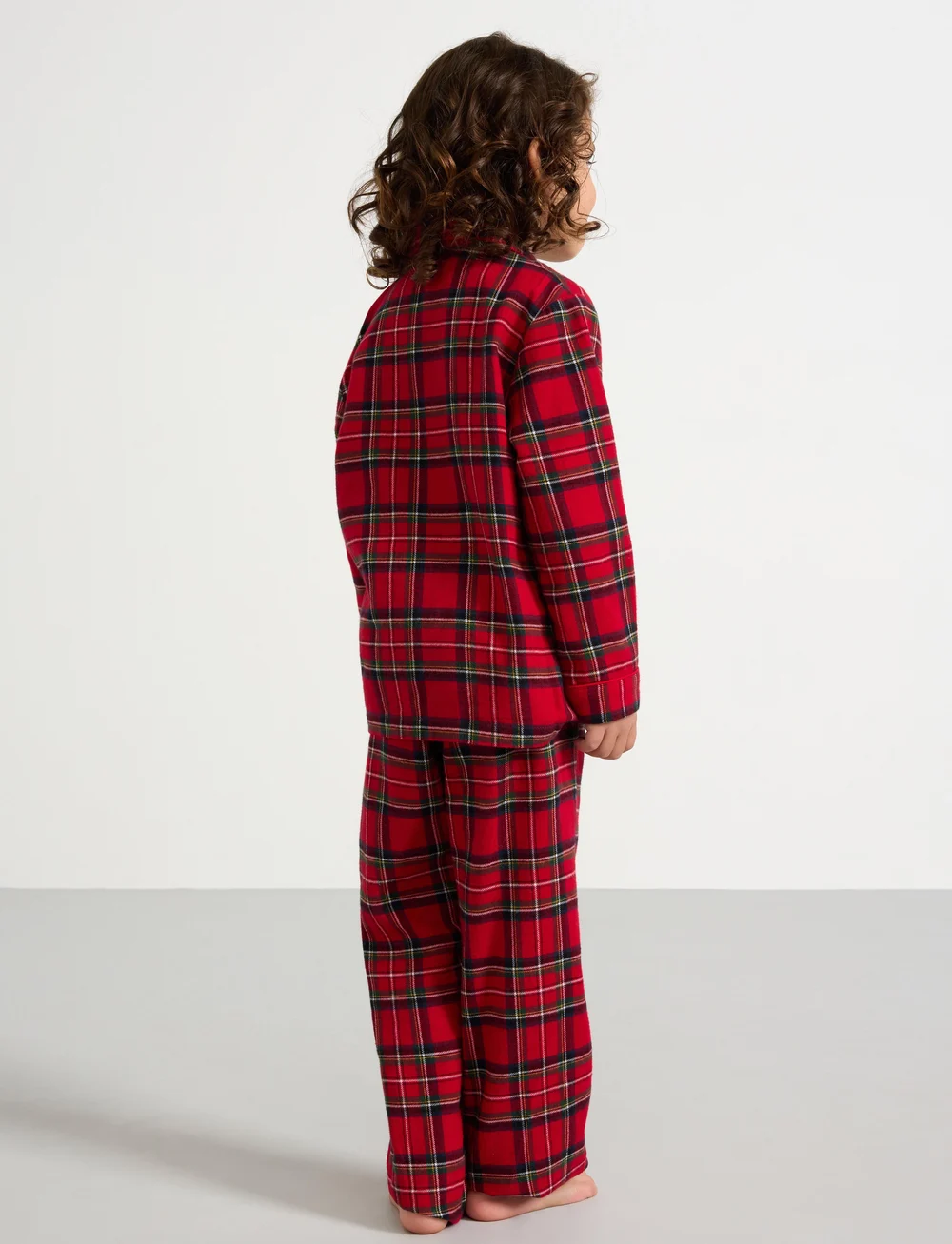 Lindex - Pyjama Flannel y d check Mini - pyjama-sets - red - 5