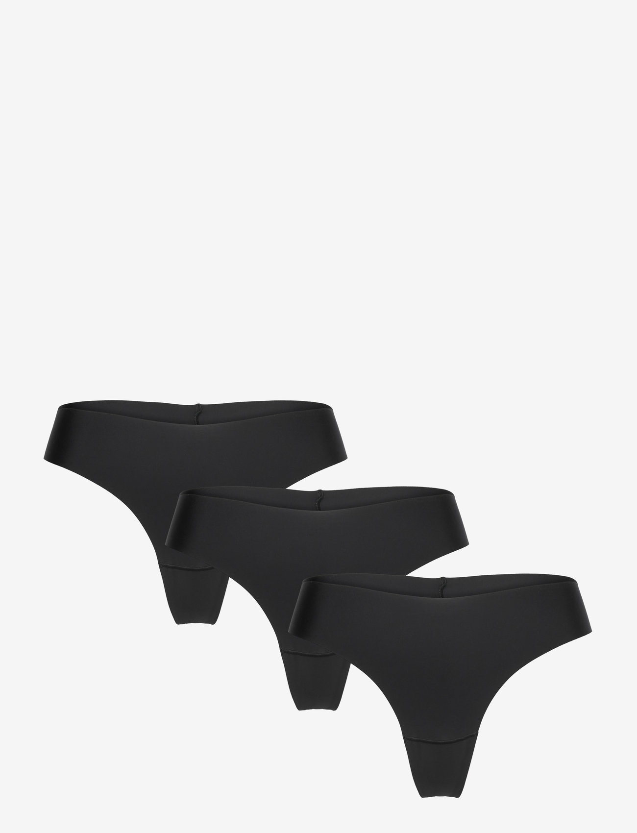 Lindex - Brief Inv Thong reg high cu - Õmblusteta aluspüksid - black - 1