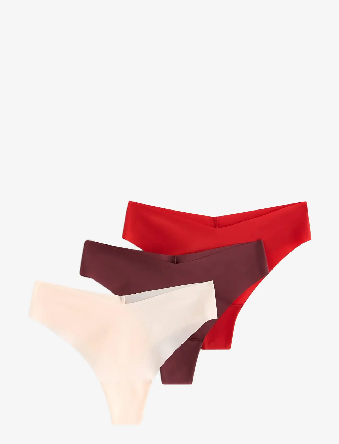 Lindex - Brief Inv Thong reg high cu - seamless trosor - lt pink - 1