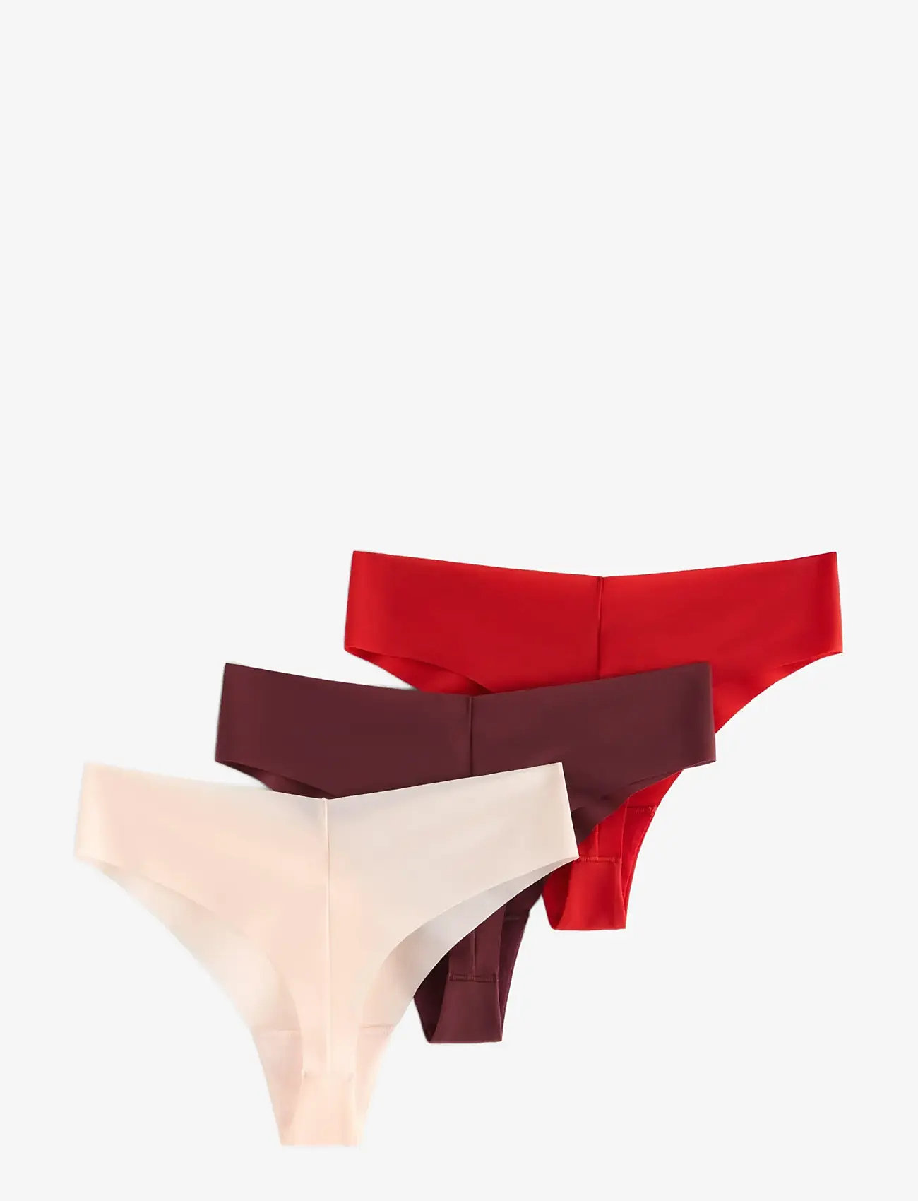 Lindex - Brief Inv Thong reg high cu - seamless trosor - lt pink - 2