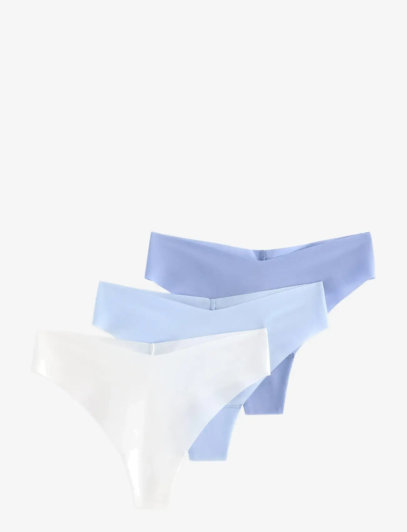 Lindex - Brief Inv Thong reg high cu - seamless trosor - white - 0