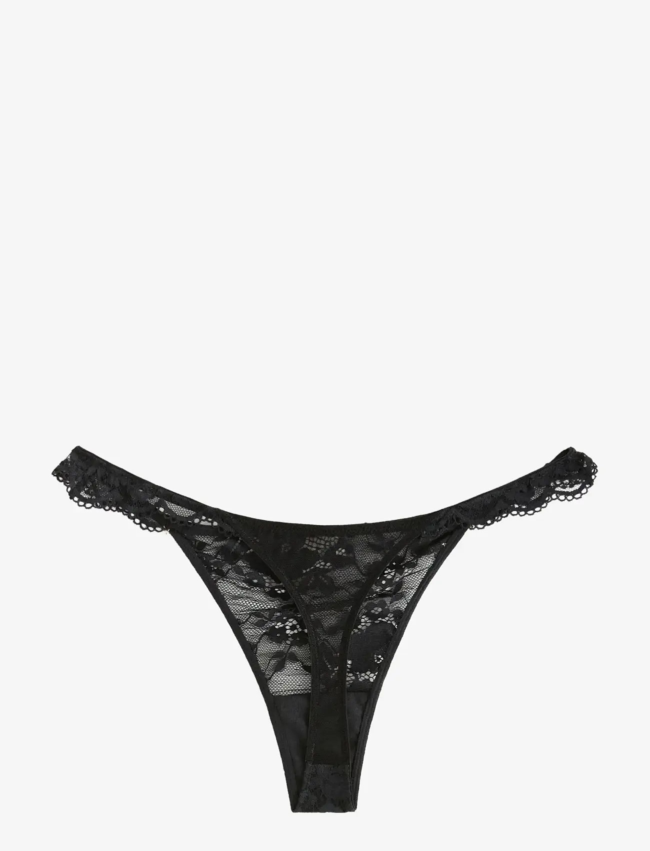 Lindex - Brief Thong low recycle iris l - stringid - black - 2