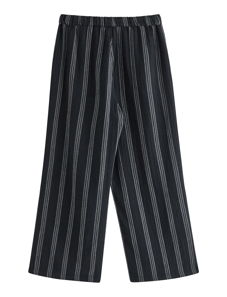 Lindex - Pyjama trousers - hosen mit weitem bein - black - 2