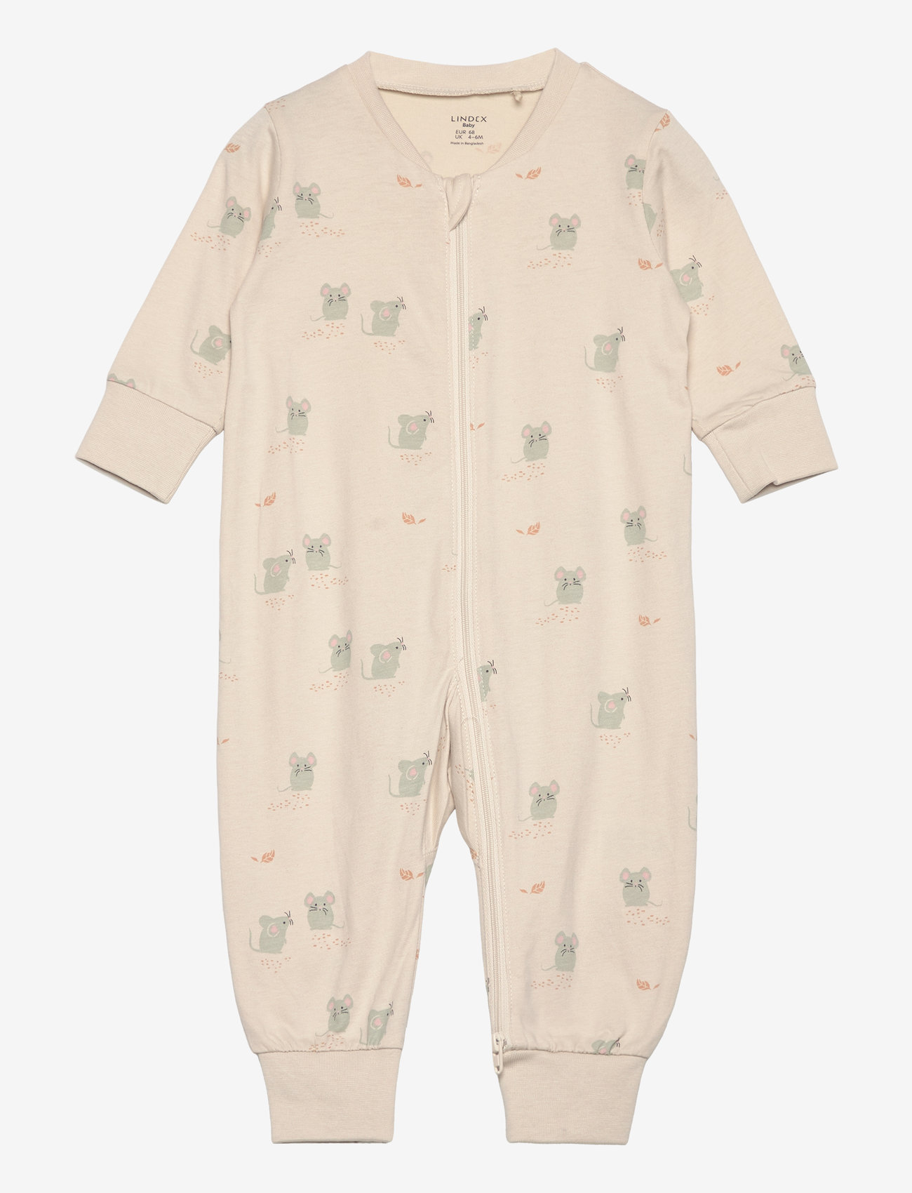 Lindex - Pyjamas mouses - sleeping overalls - light beige - 0